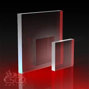 Commercial Quality Windows, Square, I2-IR Low OH Grade Fused Silica
