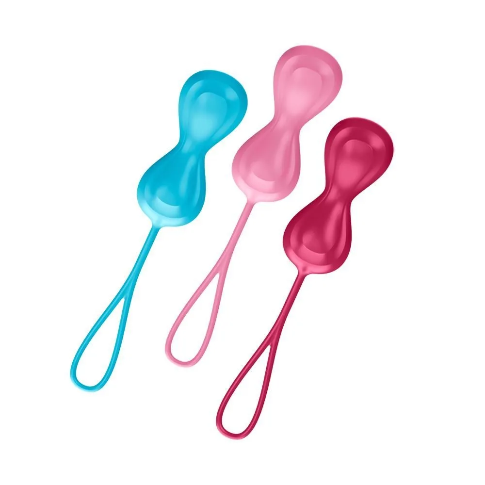 Satisfyer Balls (Set of 3) Double (7 Inch 2.11oz – 3.23oz) (Power Balls – set of 3)