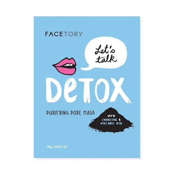 FaceTory Let's Talk, Detox Zuiverende Porie Masker (Pak van 10)