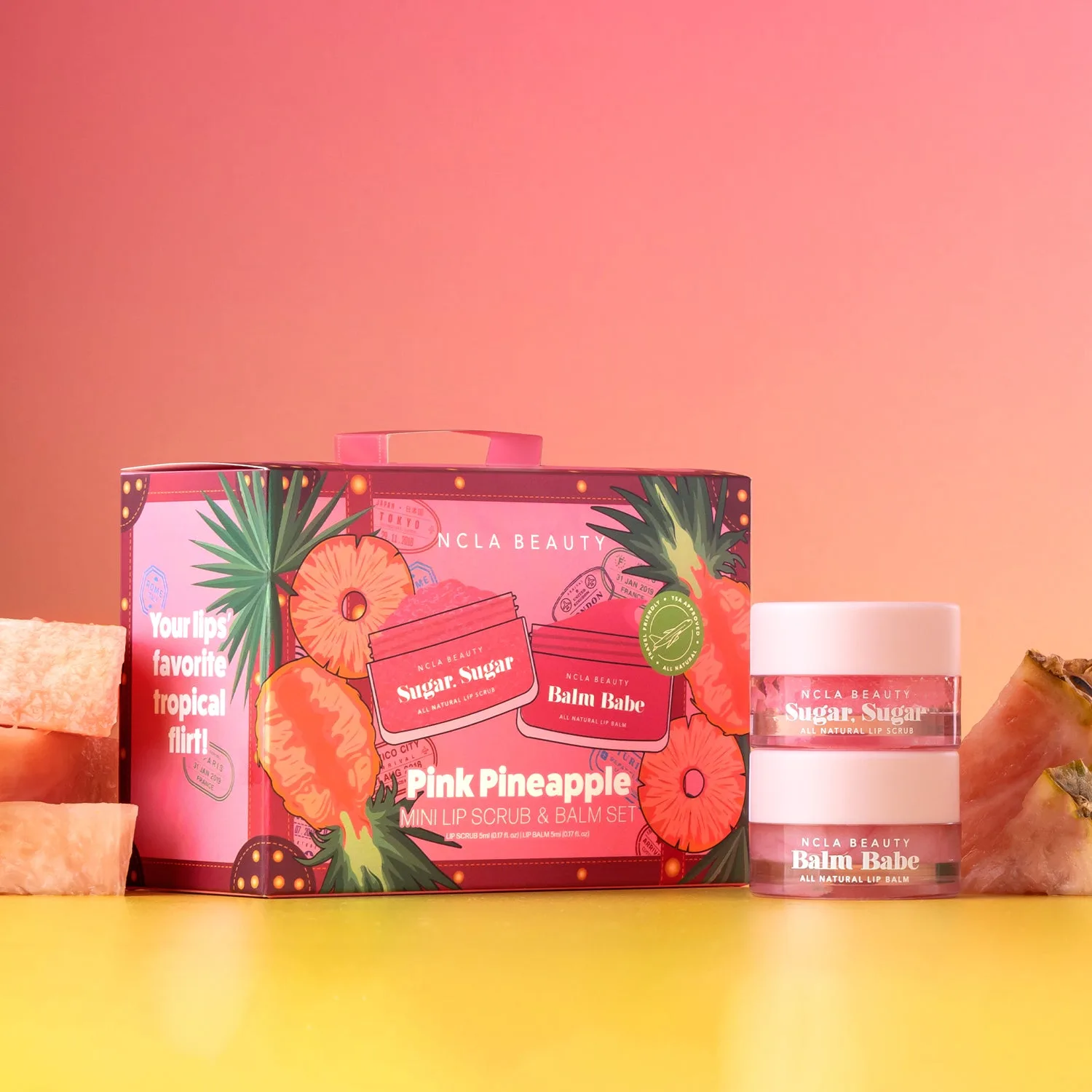 Pink Pineapple Lip Care Set