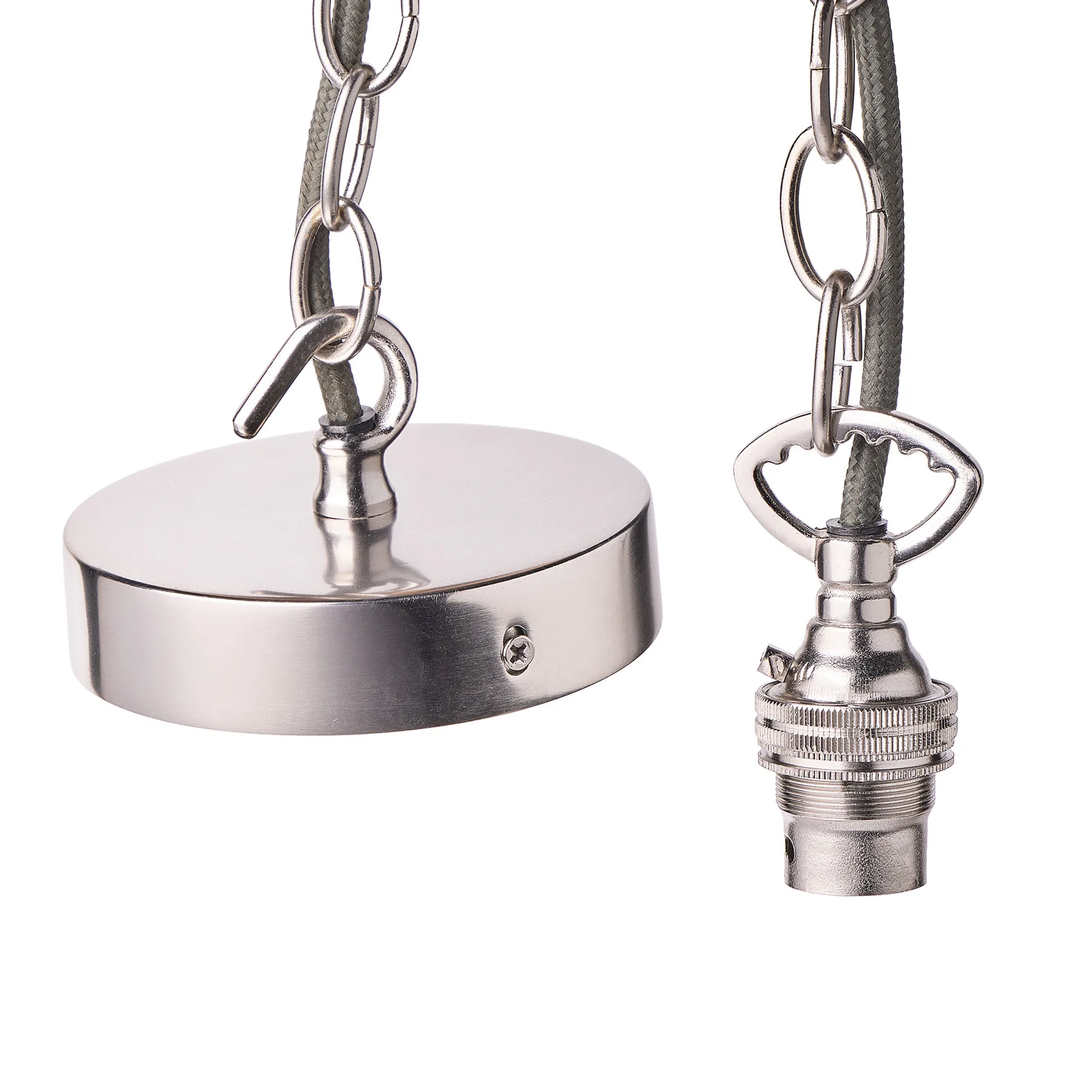 Classic chain kit with single chain in antique silver