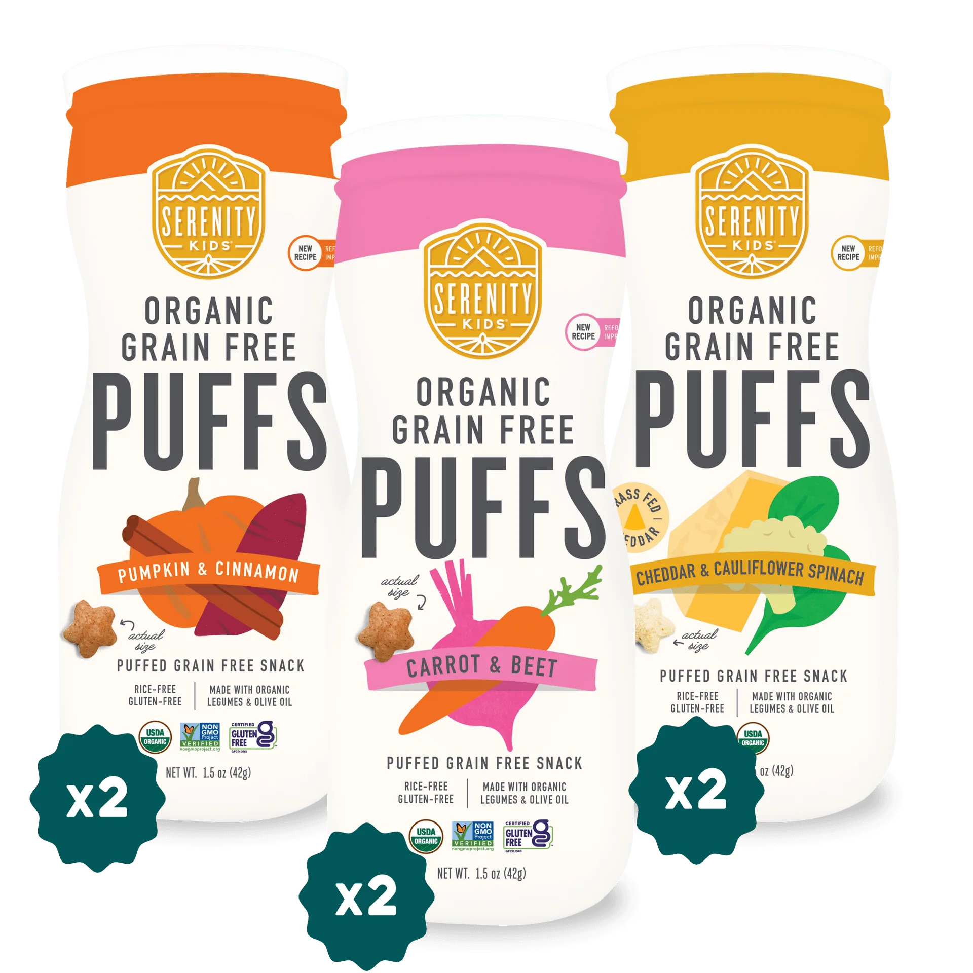 Organic Grain Free Puffs Organic Chickpea Power. No Sugar.