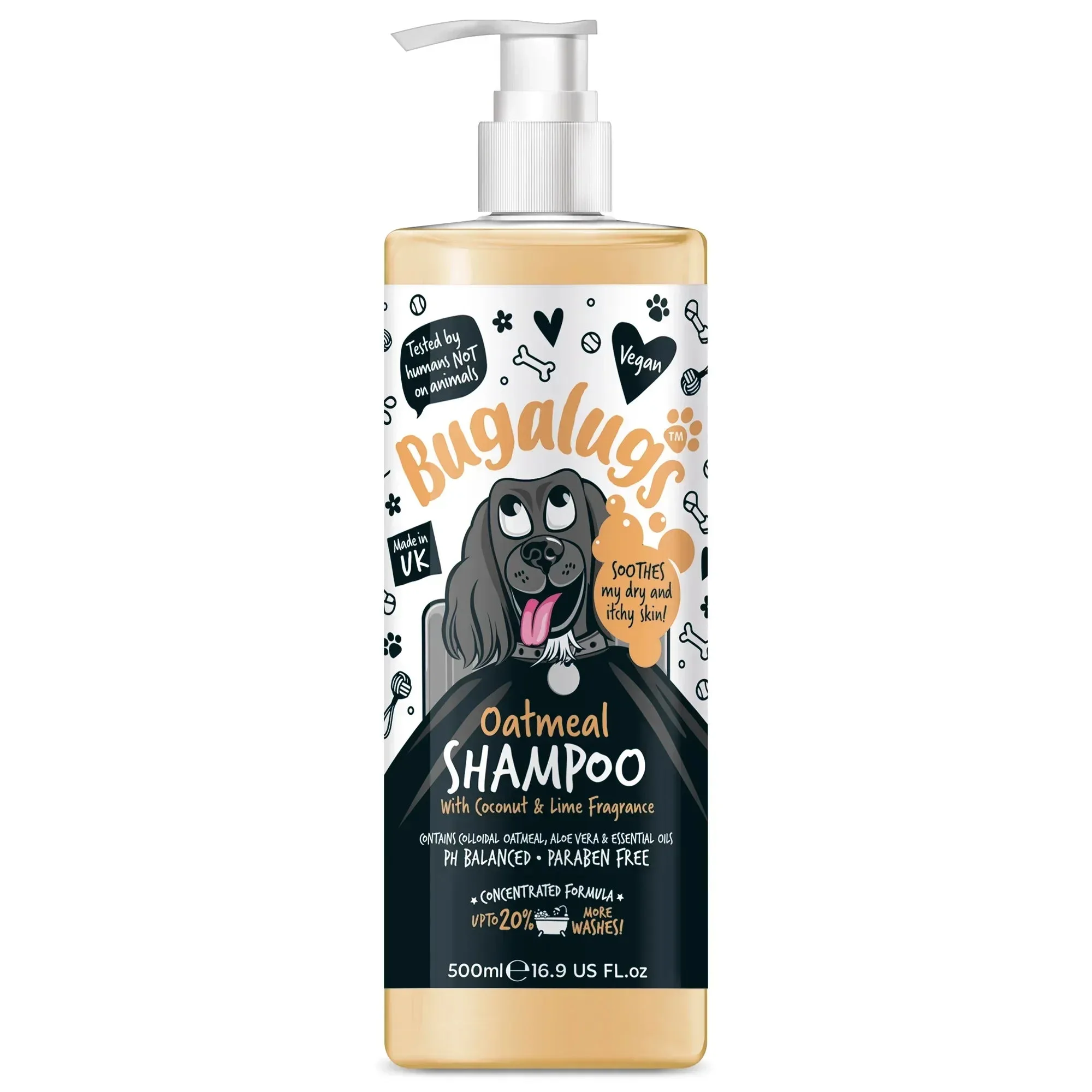 Bugalugs Sensitive Dog Shampoo with Coconut & Lime