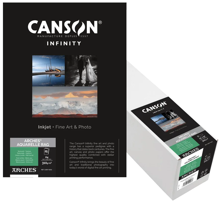 Canson Arches Aquarelle Rag：A3、A4、A3+ 尺寸比較