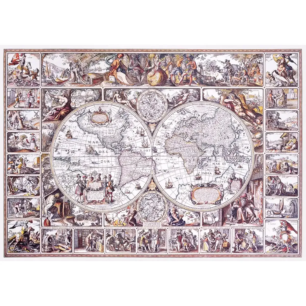 Assemble the 500-Piece Age Exploration Map Puzzle