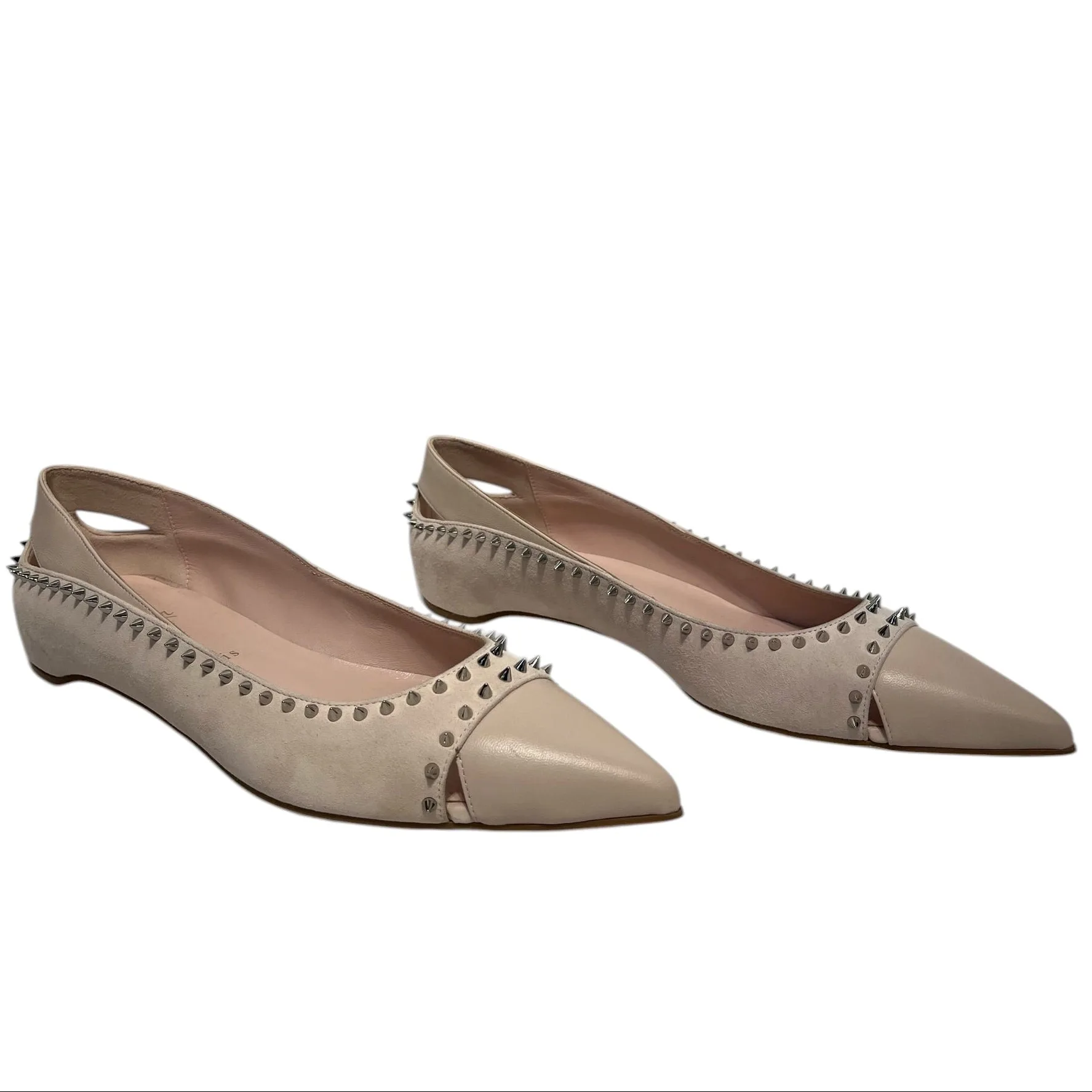 Christian Louboutin/Flat Shoes/EU 39.5/PNK/Duvettina pikes flat