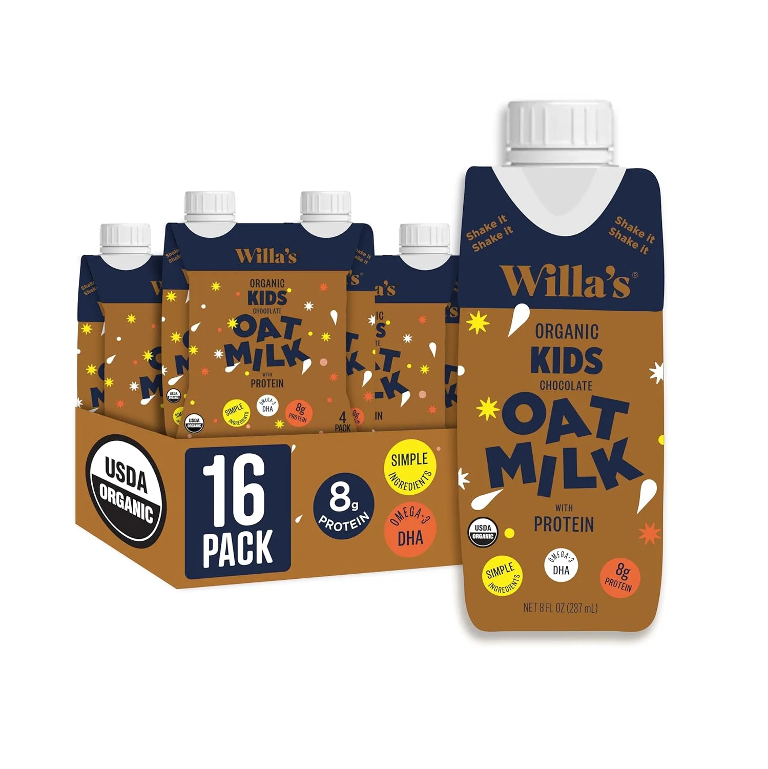 Kids Chocolate Oat Milk 8oz On the Go (16-pack)