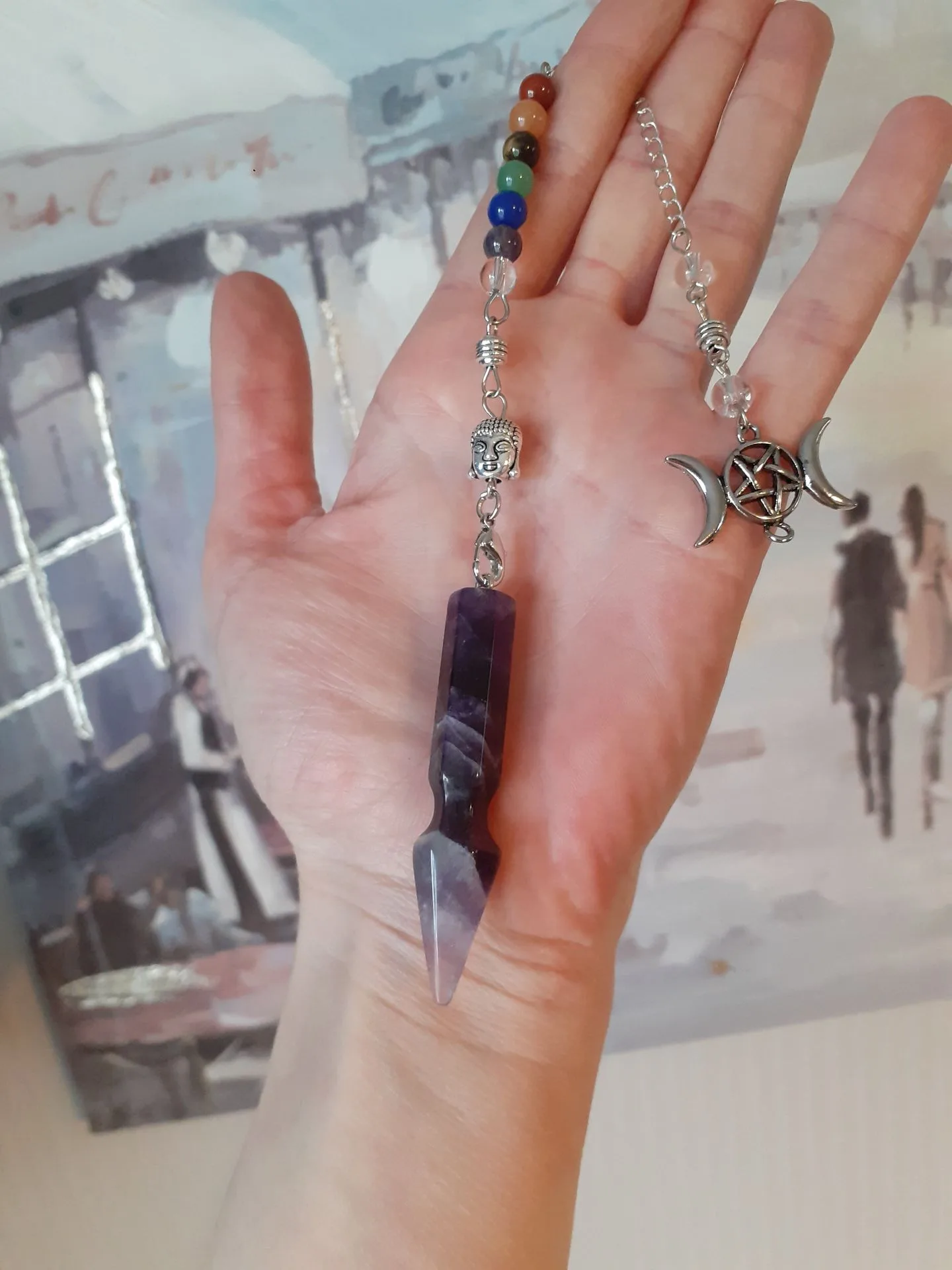 Amethyst Moon, Pentagram i Buddha Chakra Wahadło
