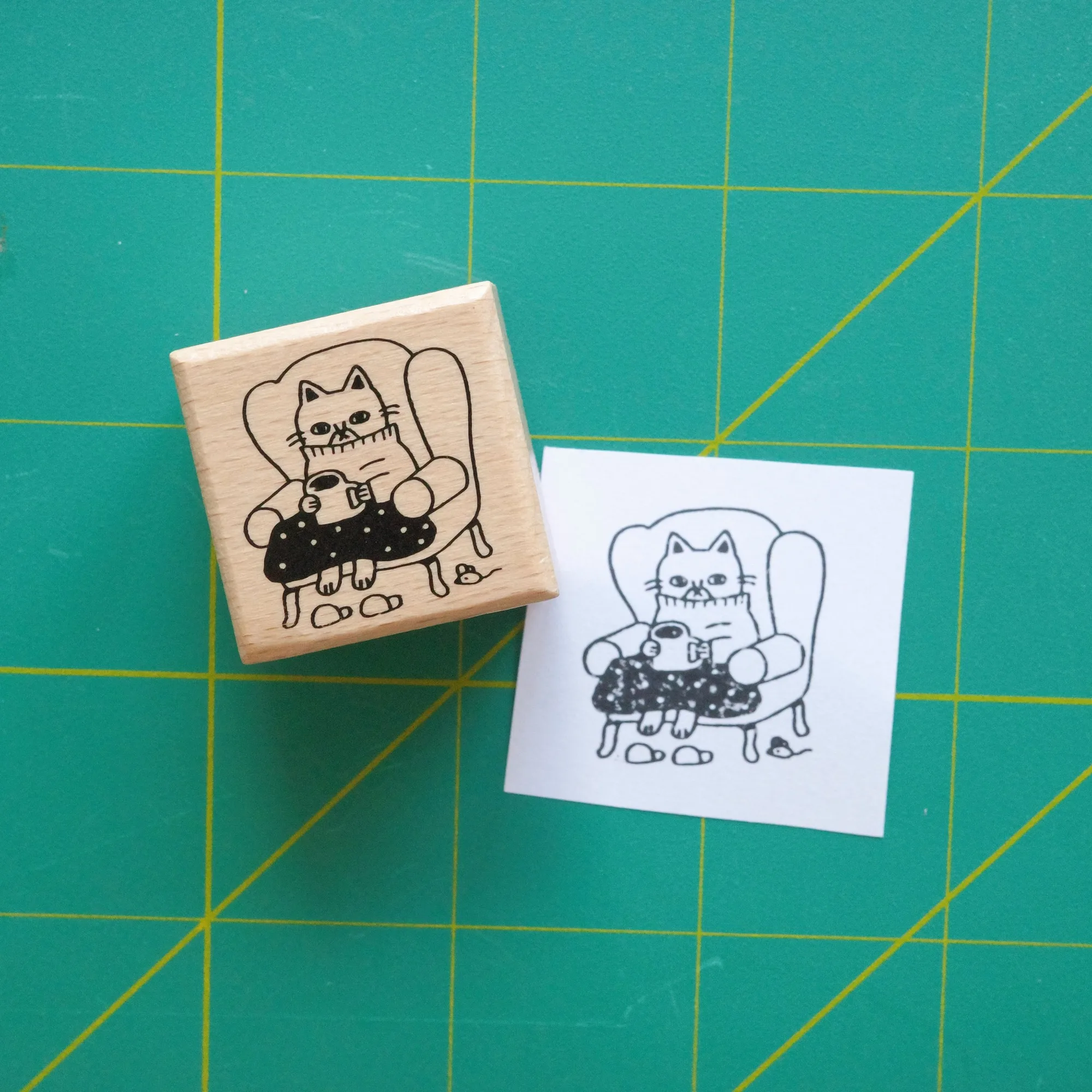 コージーキャットスタンプのお手入れとインク補充ガイド