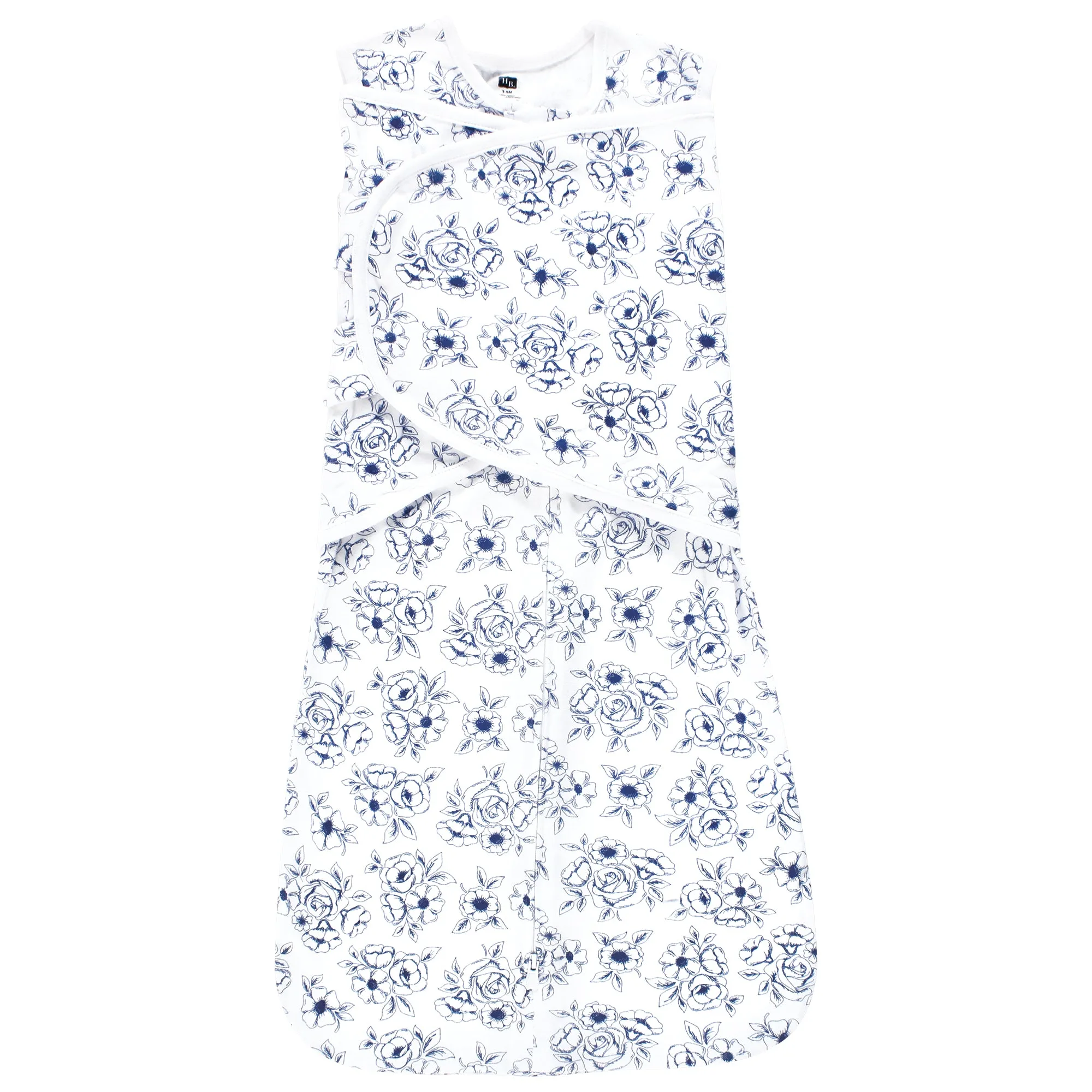 Hudson Baby Convertible Swaddle Sleep Sack, Blue Toile