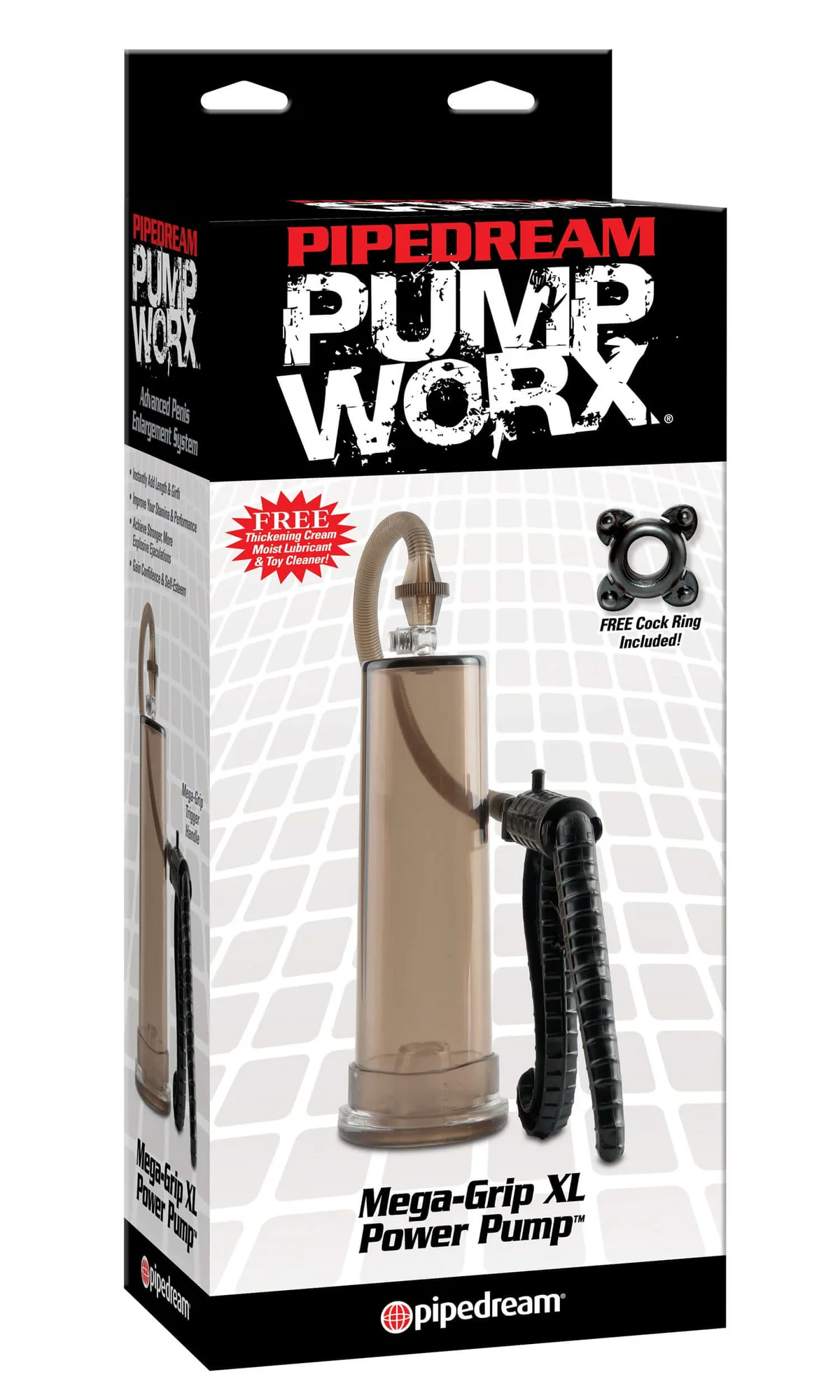 Pipedream Pump Worx Mega Grip XL Power Pump Nero