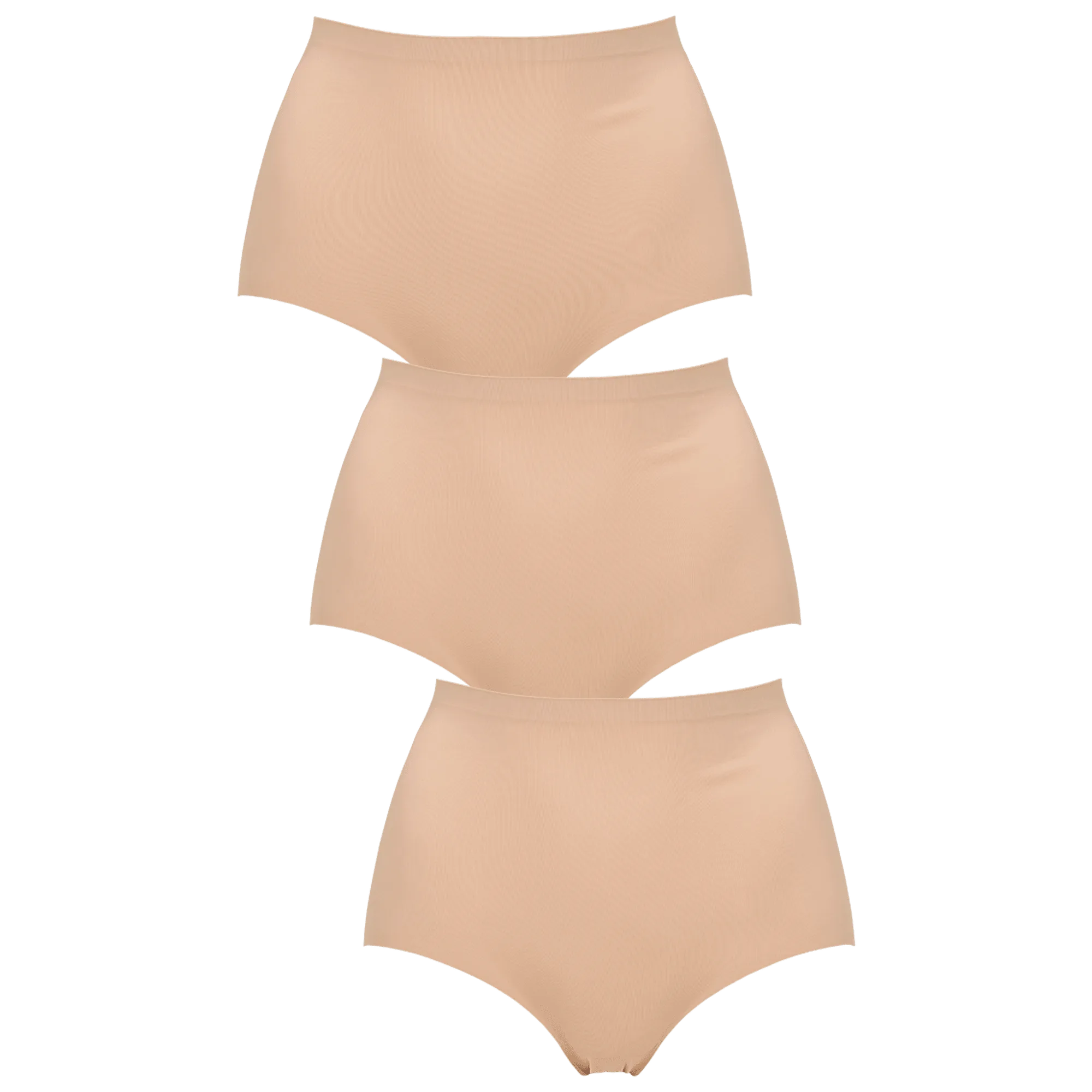Seamless maxi 3-pack - Nude