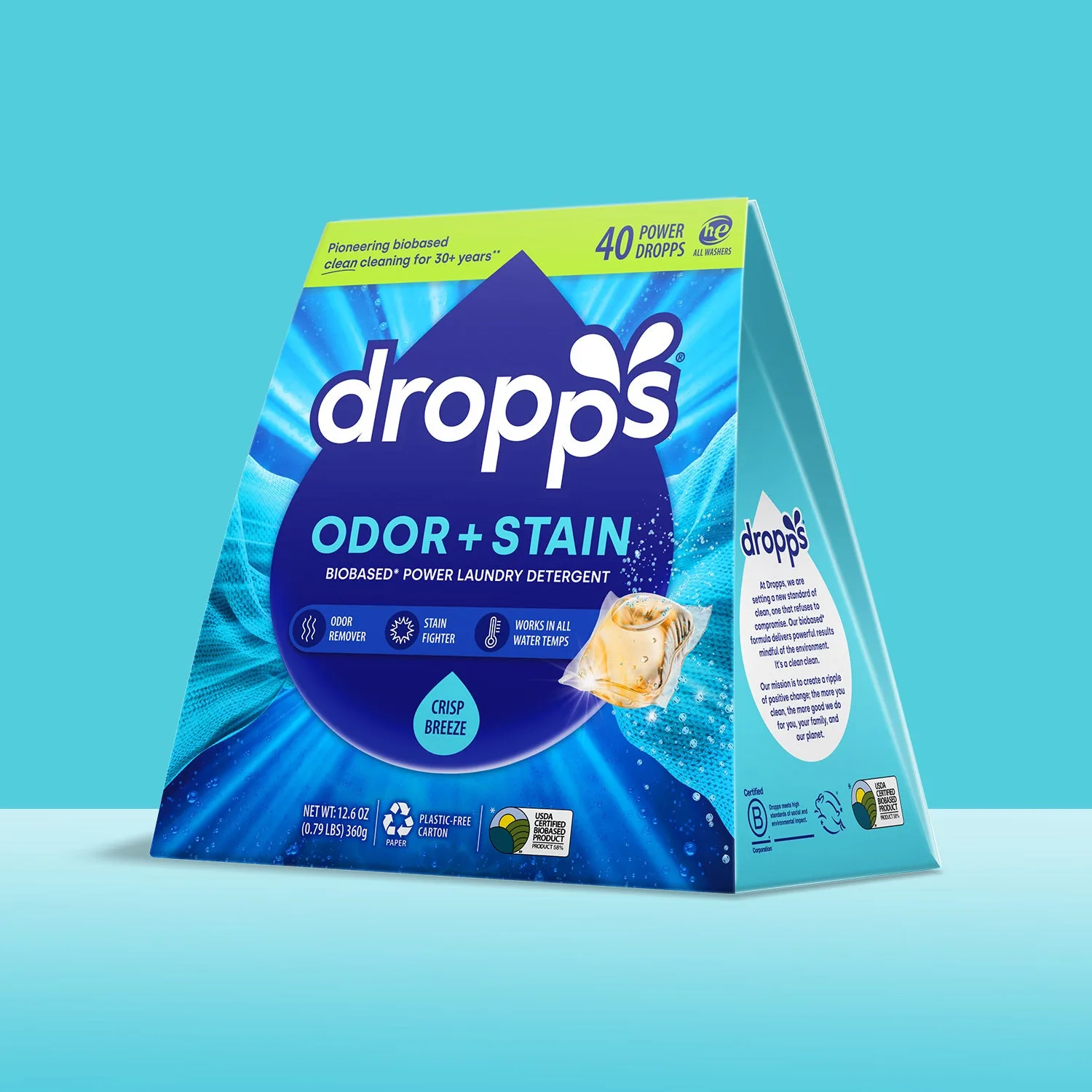 Odor and Stain Laundry Pods for Activewear Care