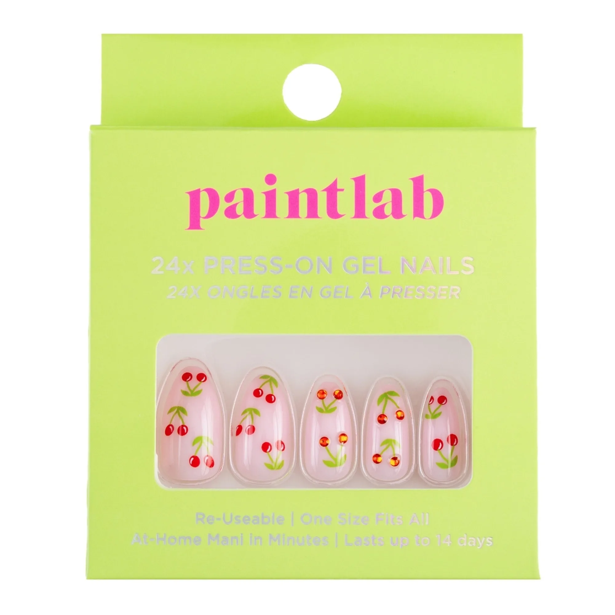 Cherry Bomb Almond Press-On Nails
