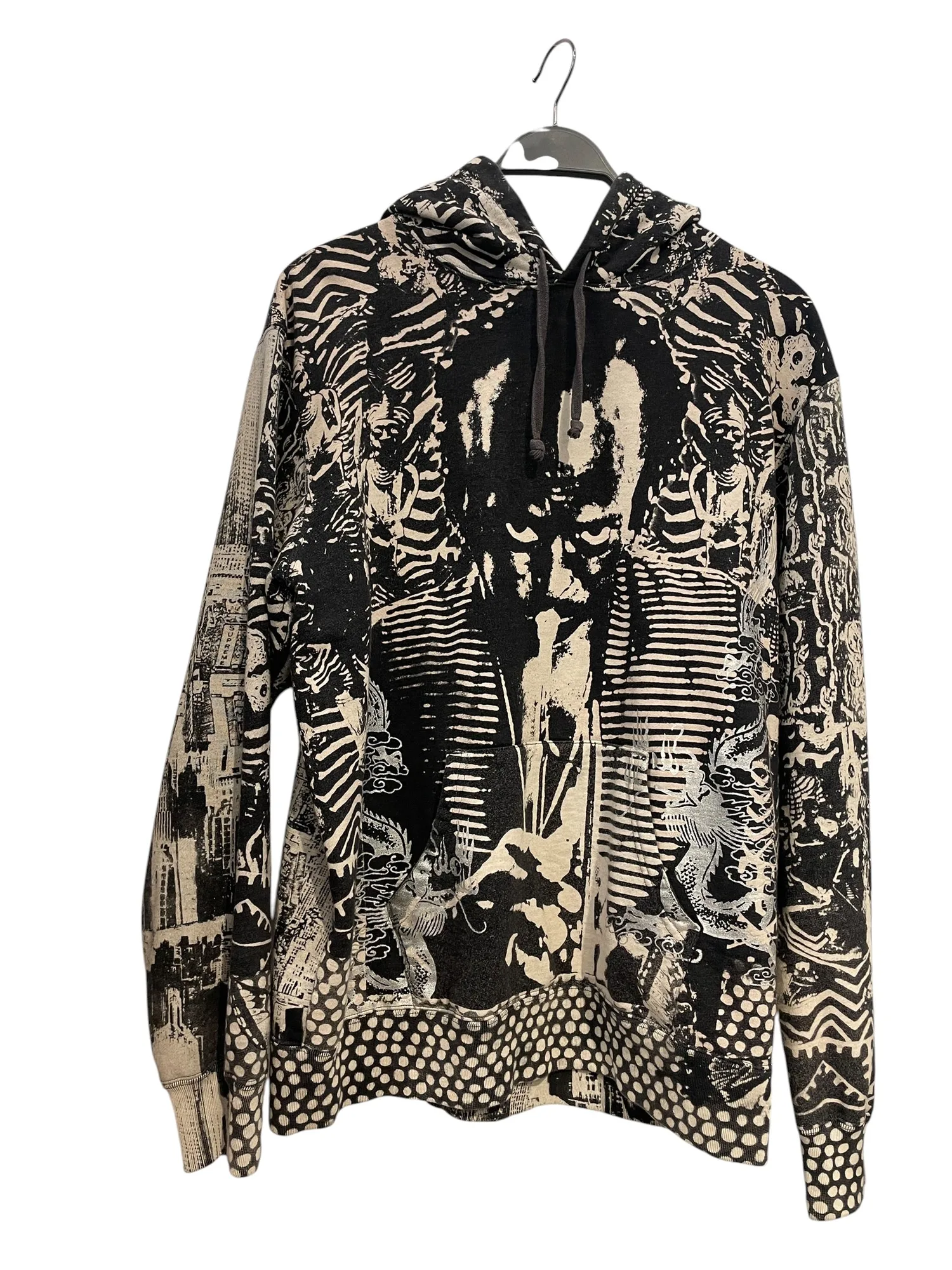 Supreme/Hoodie/L/All Over Print/Cotton/BLK/MILES DAVIS