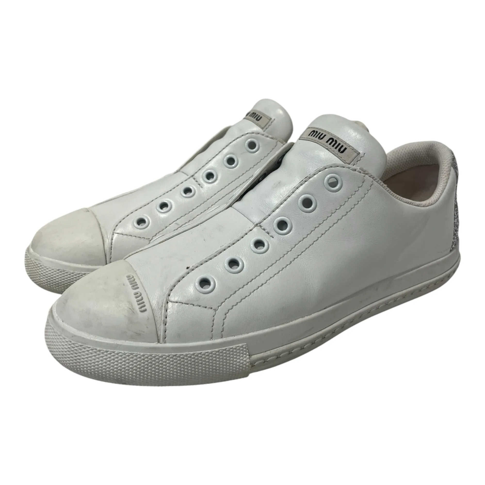 Miu Miu Low Sneakers Silver Heel: Sizing and Styling Tips