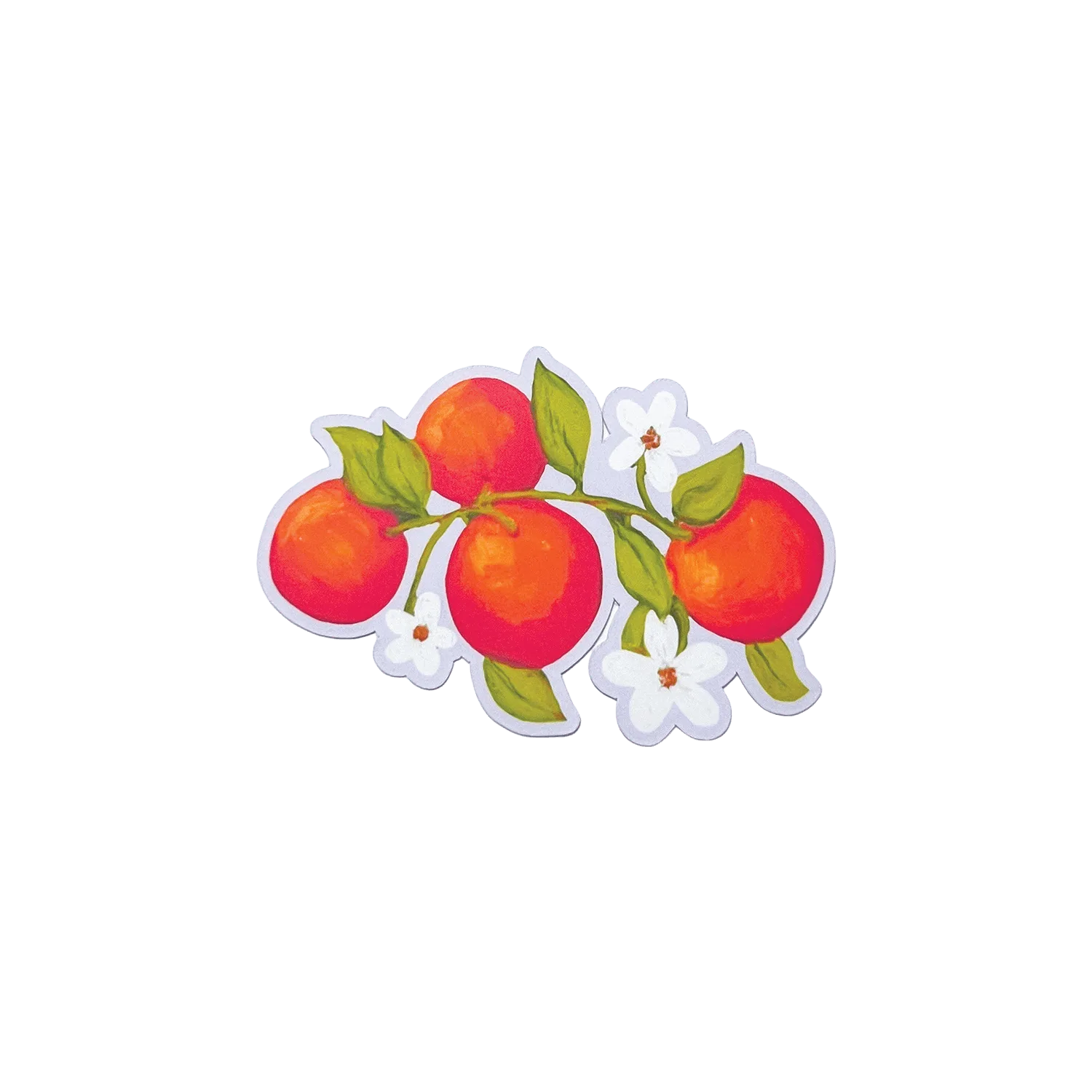 Flores de naranjo | Pegatina de vinilo mate