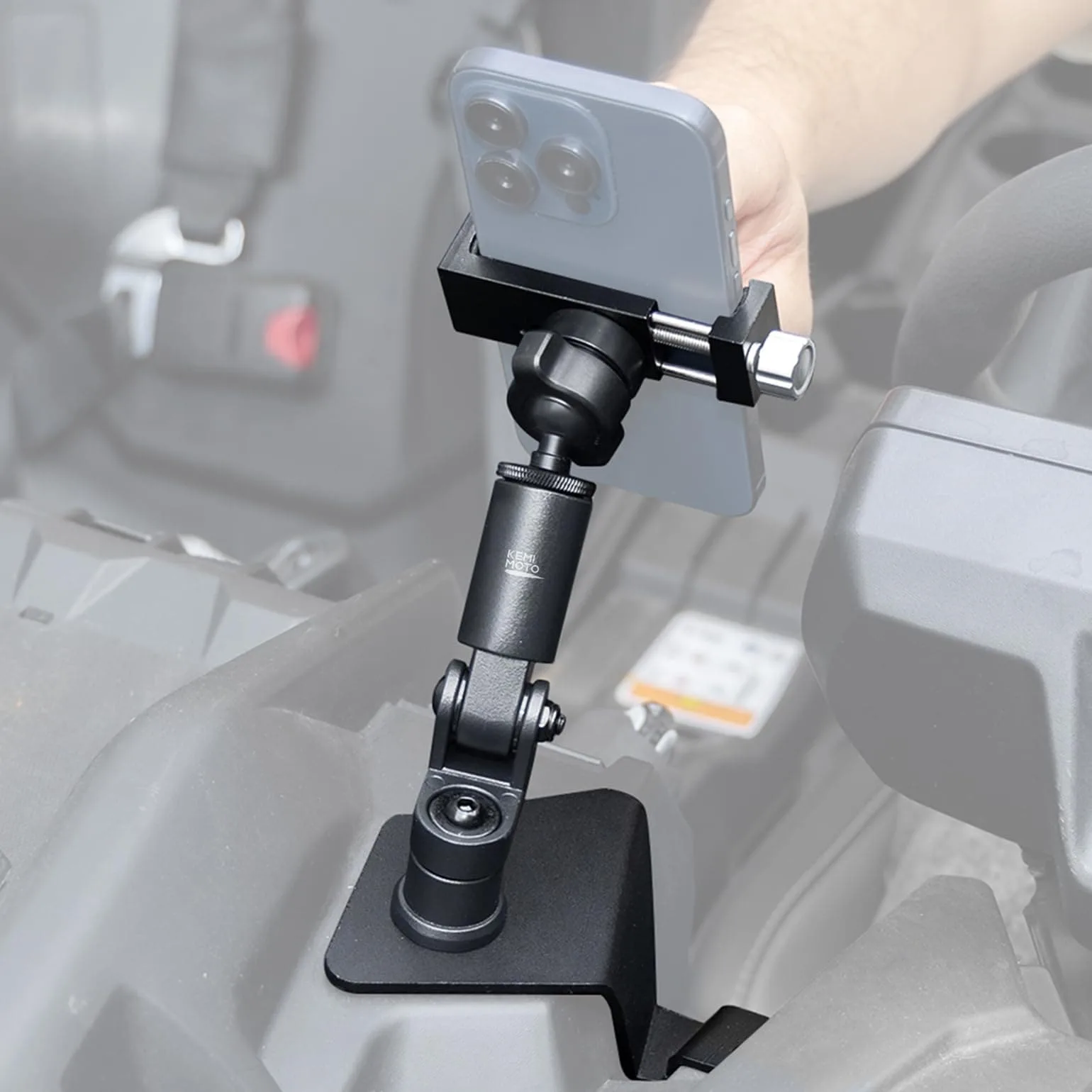 Soporte para móvil CNC ajustable 360° para Can-Am Maverick X3/MAX