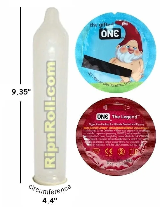ONE Legend Large condoms From RipnRoll.com