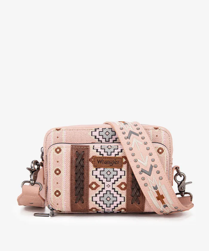 Wrangler Aztec Printed Crossbody Purse