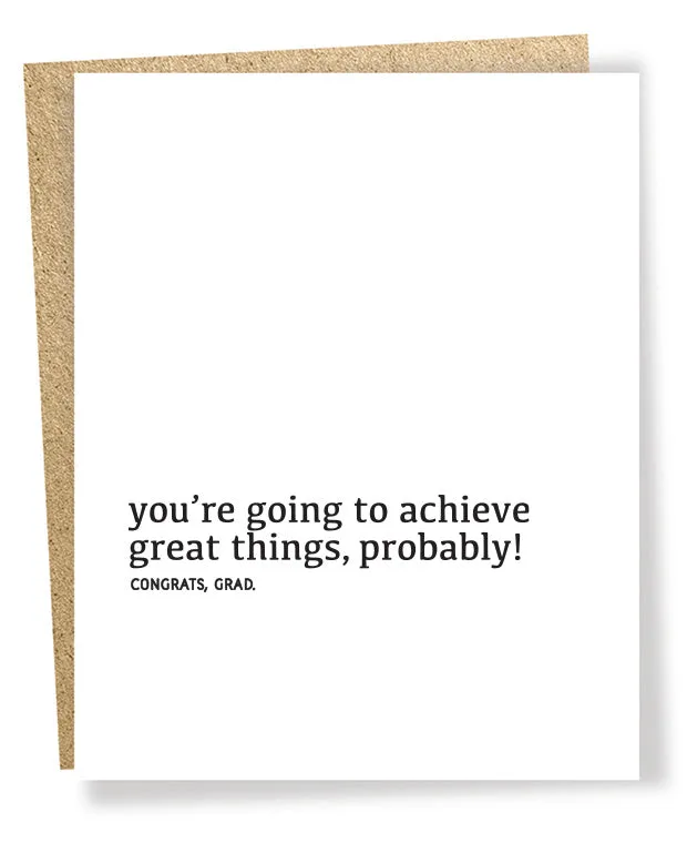 What to Write in a Probably Card for a Maybe-Situation
