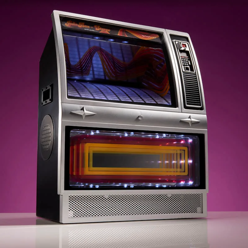 Altavoz mini jukebox retro Bluetooth Quarter Arcades - Edición estéreo años 70