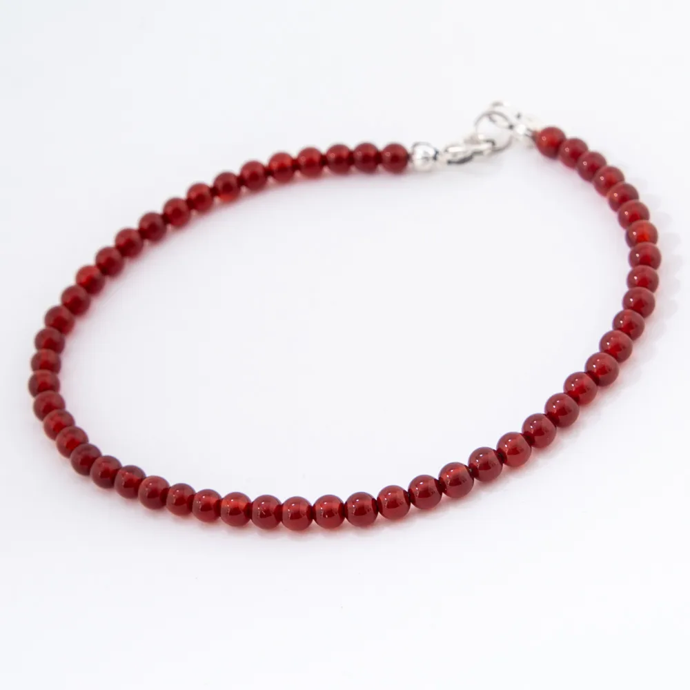 Gemstone Therapy - Carnelian Anklet Large