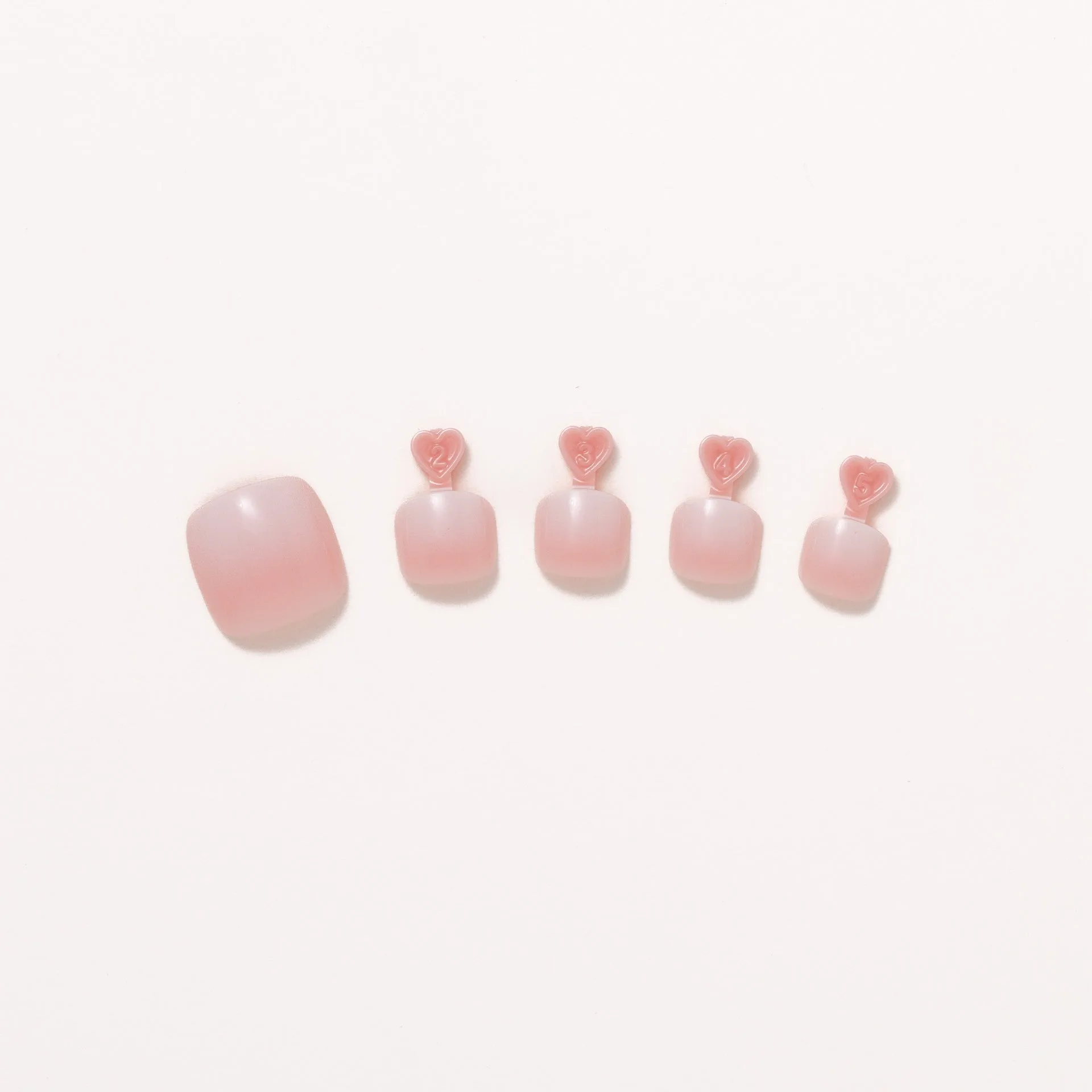 Guía de compra de uñas postizas Ombre Peach: tonos y tallas