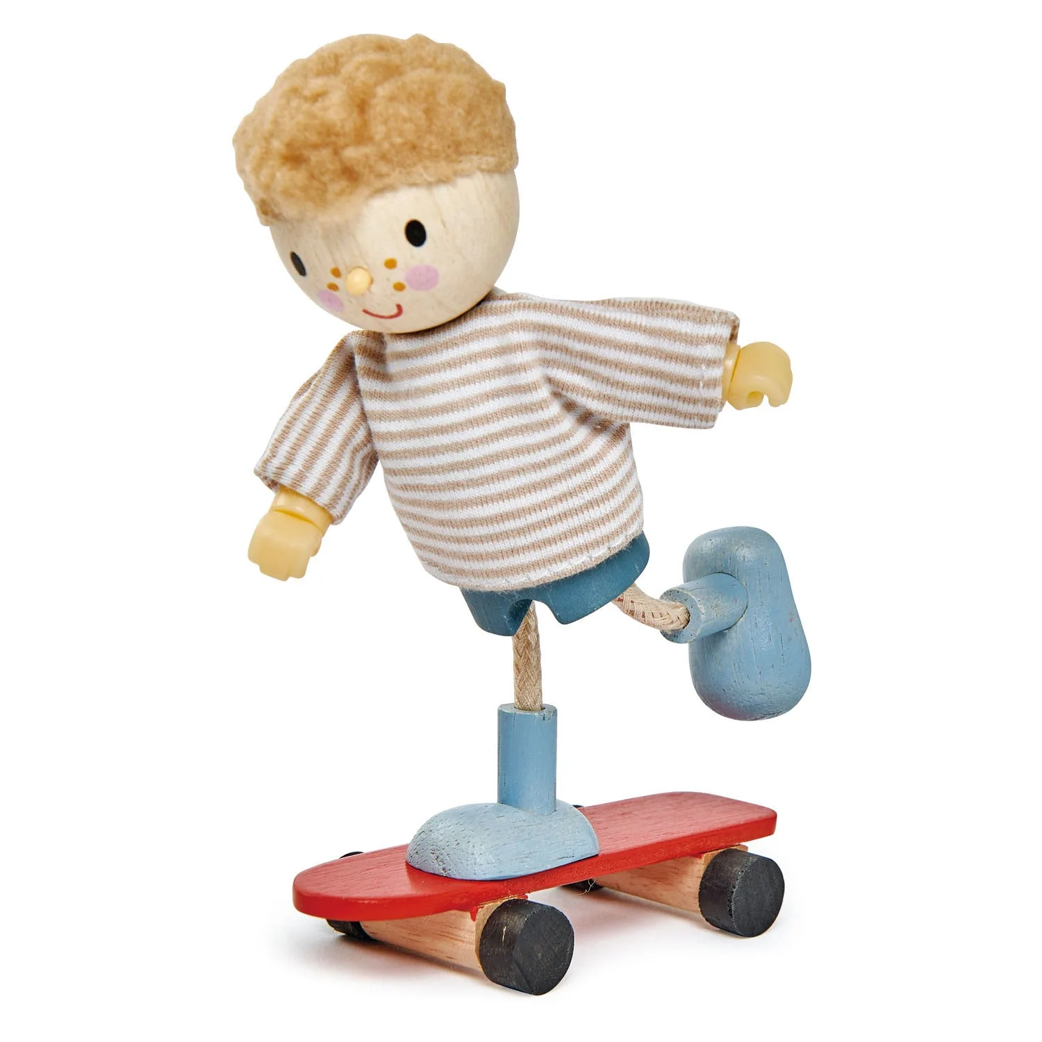 Edward und sein Skateboard: Holzspielzeug für kreatives Spielen