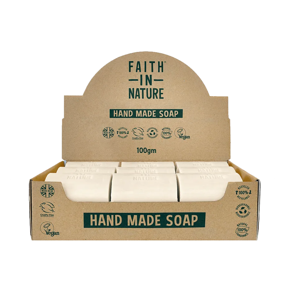 Box of 18 unwrapped Tea Tree soaps
