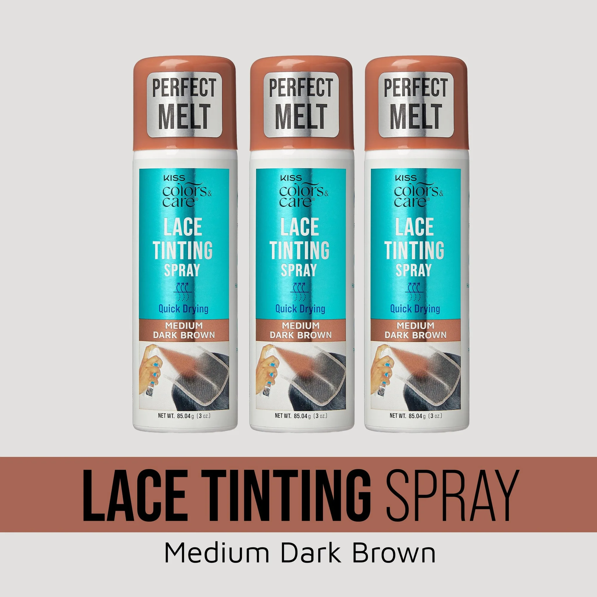 So verwenden Sie Kiss Lace Tinting Spray für Perücken