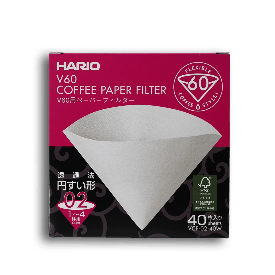 V60 Filter Papers 2-Cup 40pc