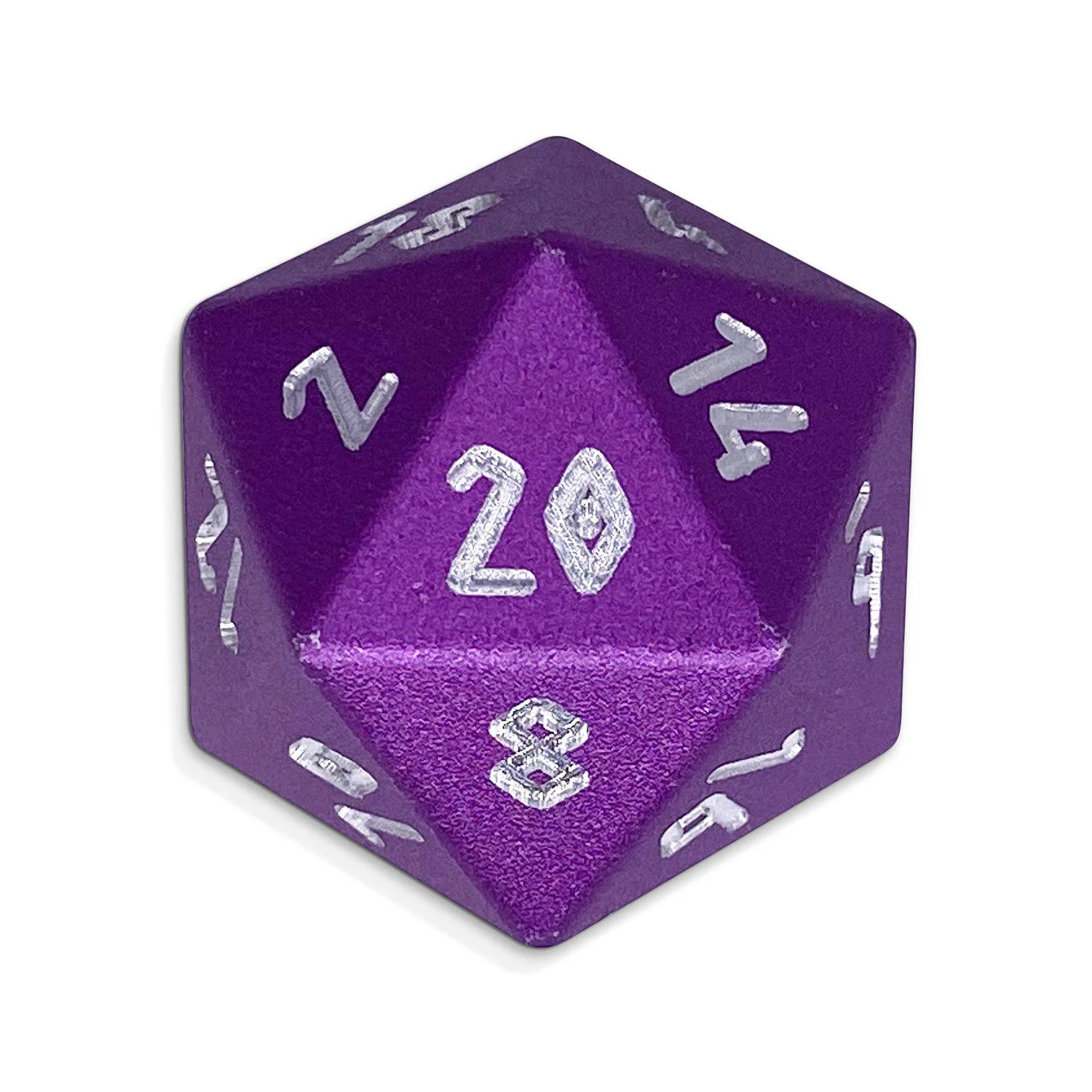 Lich Purple - Single D20 - Aluminum Dice