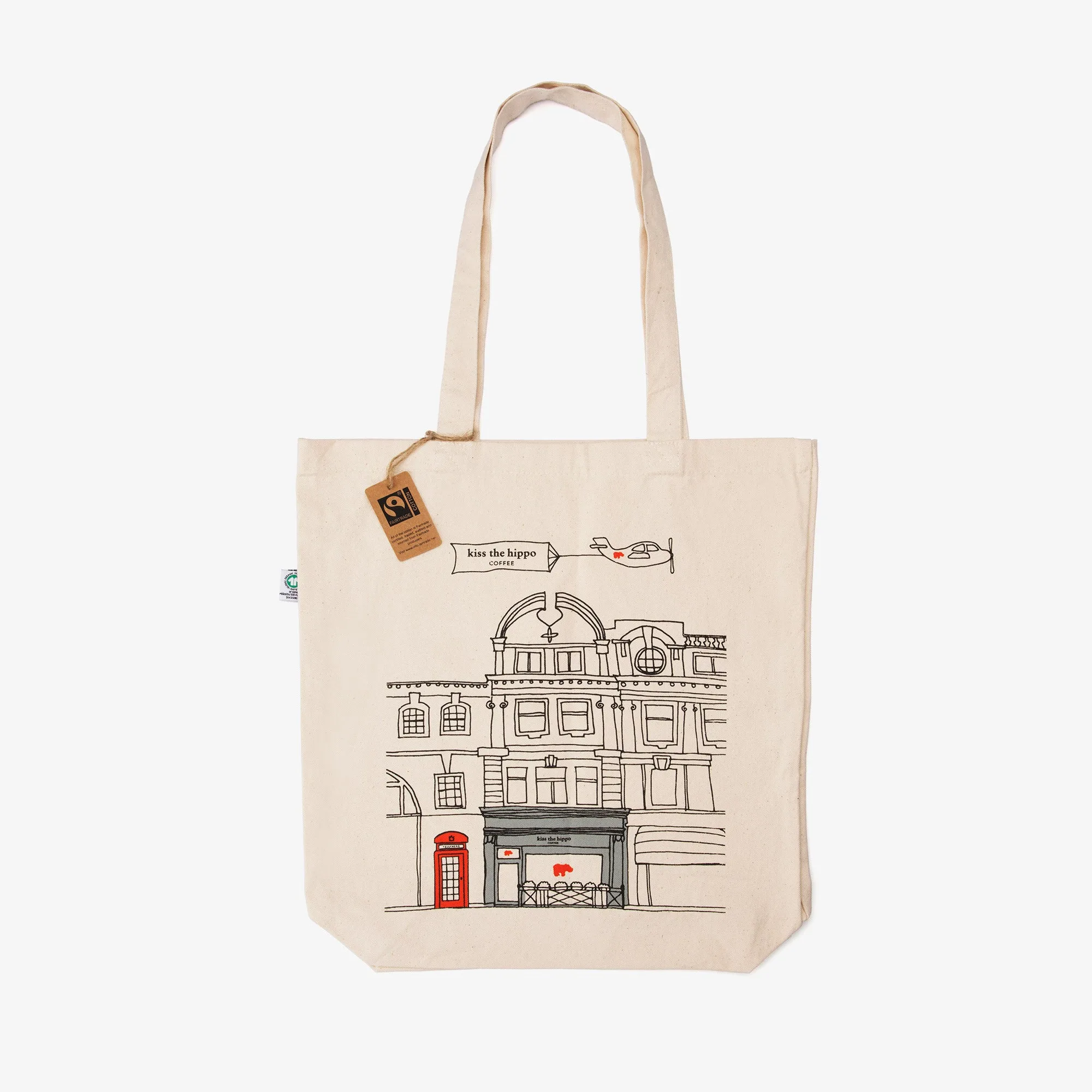 Kiss the Hippo Holiday Tote: Praktický dárek pro milovníky kávy