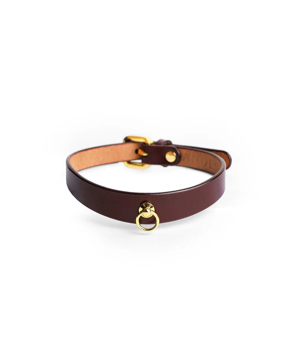 Choker "Delia" bordeaux