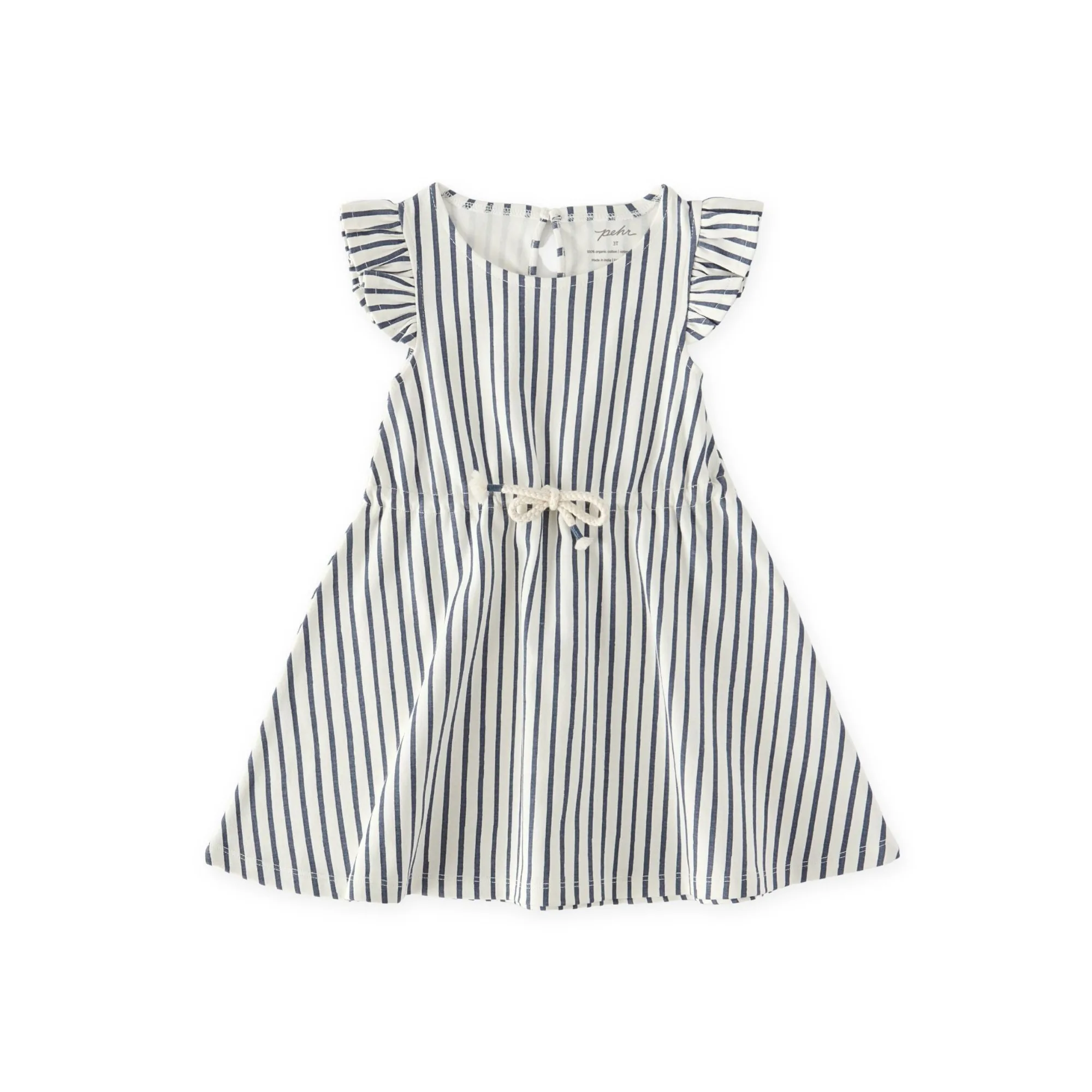 Vestido alças - Stripes Away Azul Tinta