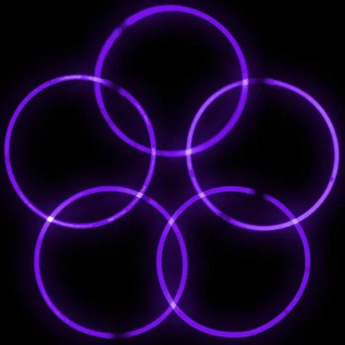 20 inch paarse glowstick-kettingen - Verpakking van 50