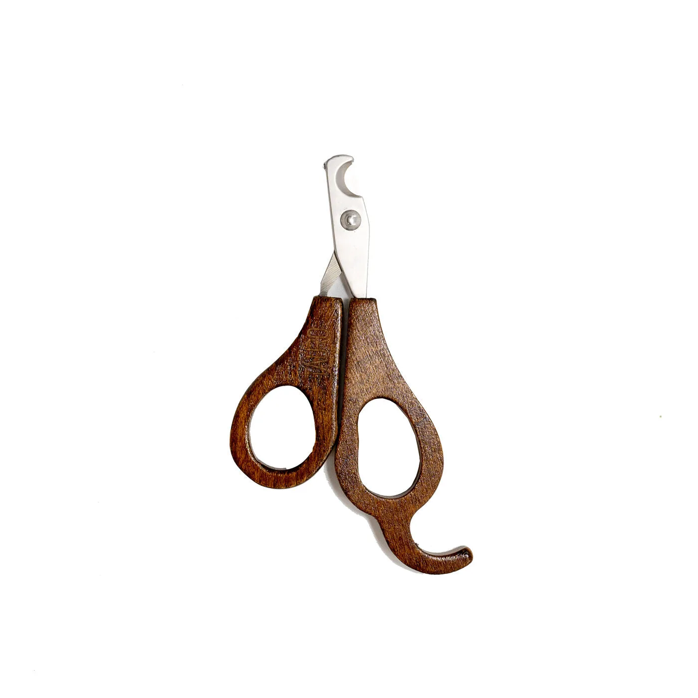 Small & Medium Stainless Steel Pet Nail Clippers with Wooden Handle