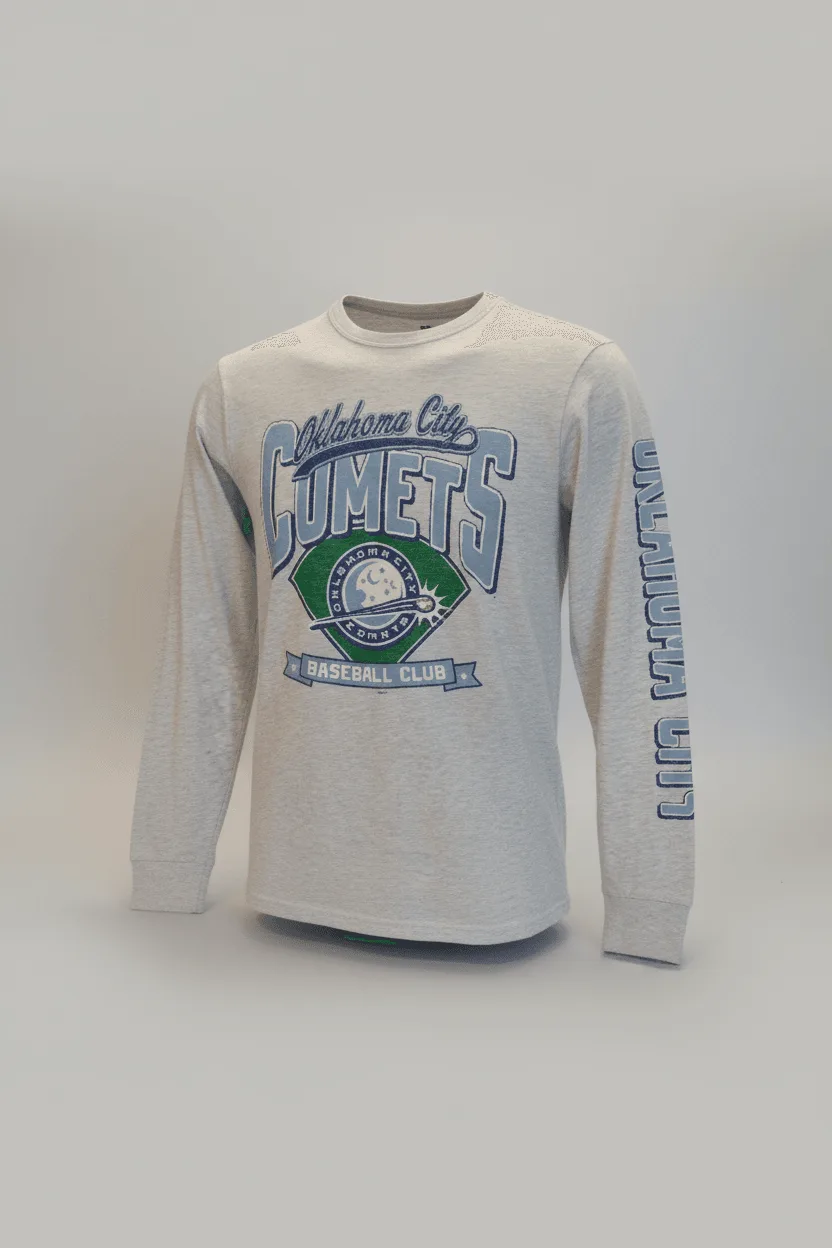 OKCコメッツ ムーングレー ロングスリーブTシャツ