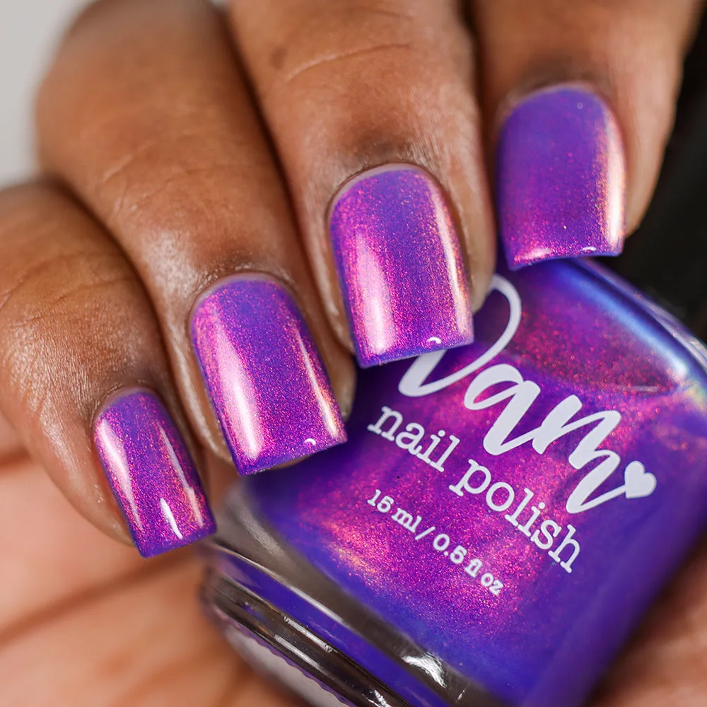 Sunset Blues - Blue Purple Shimmer Nail Polish