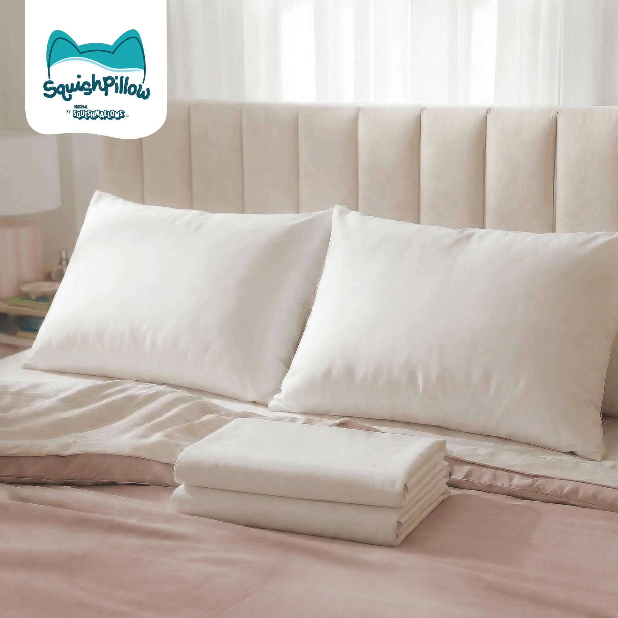SquishPillow 베개 및 베개커버 2팩