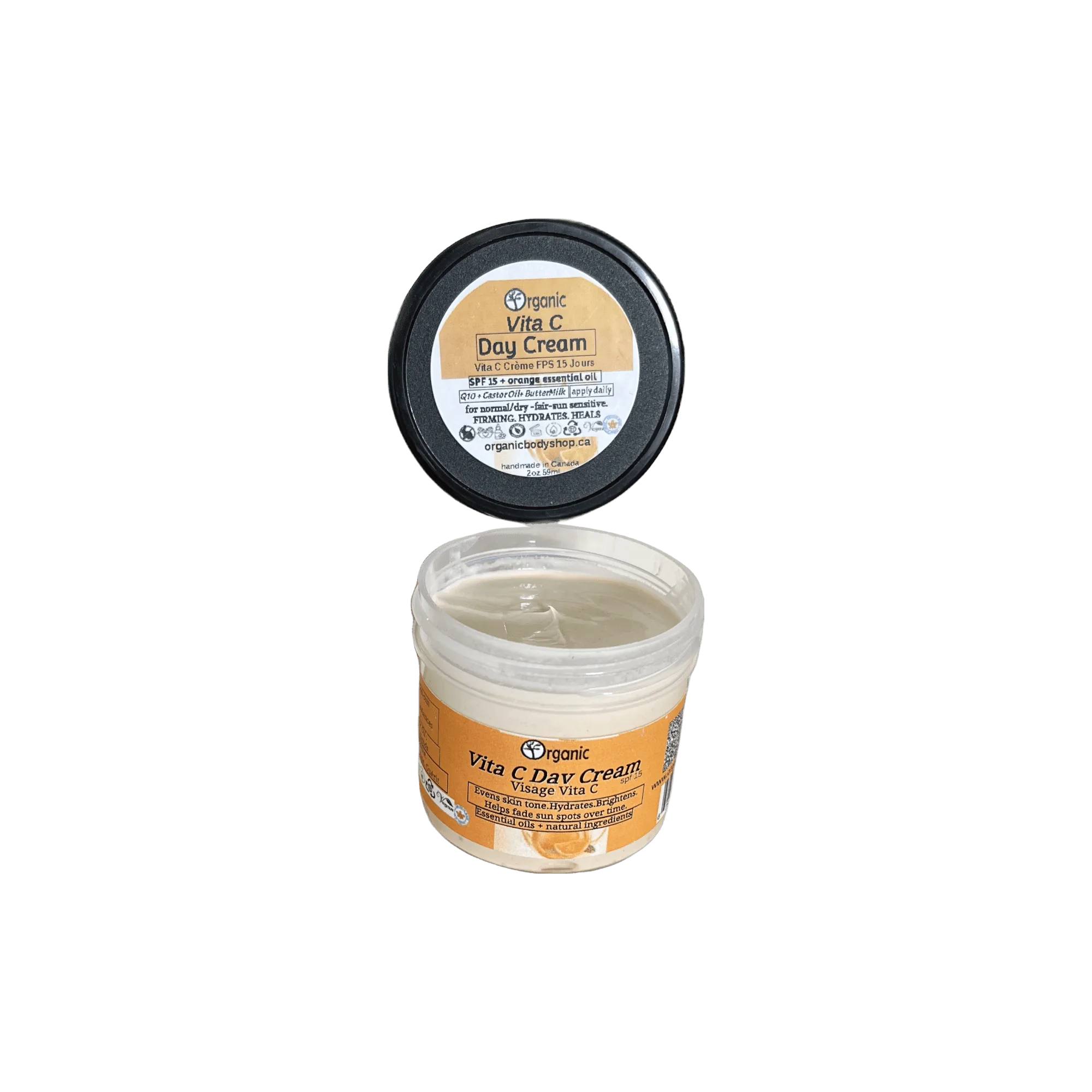 Vita C Day Cream. SPF. hydrate.brighten. tone