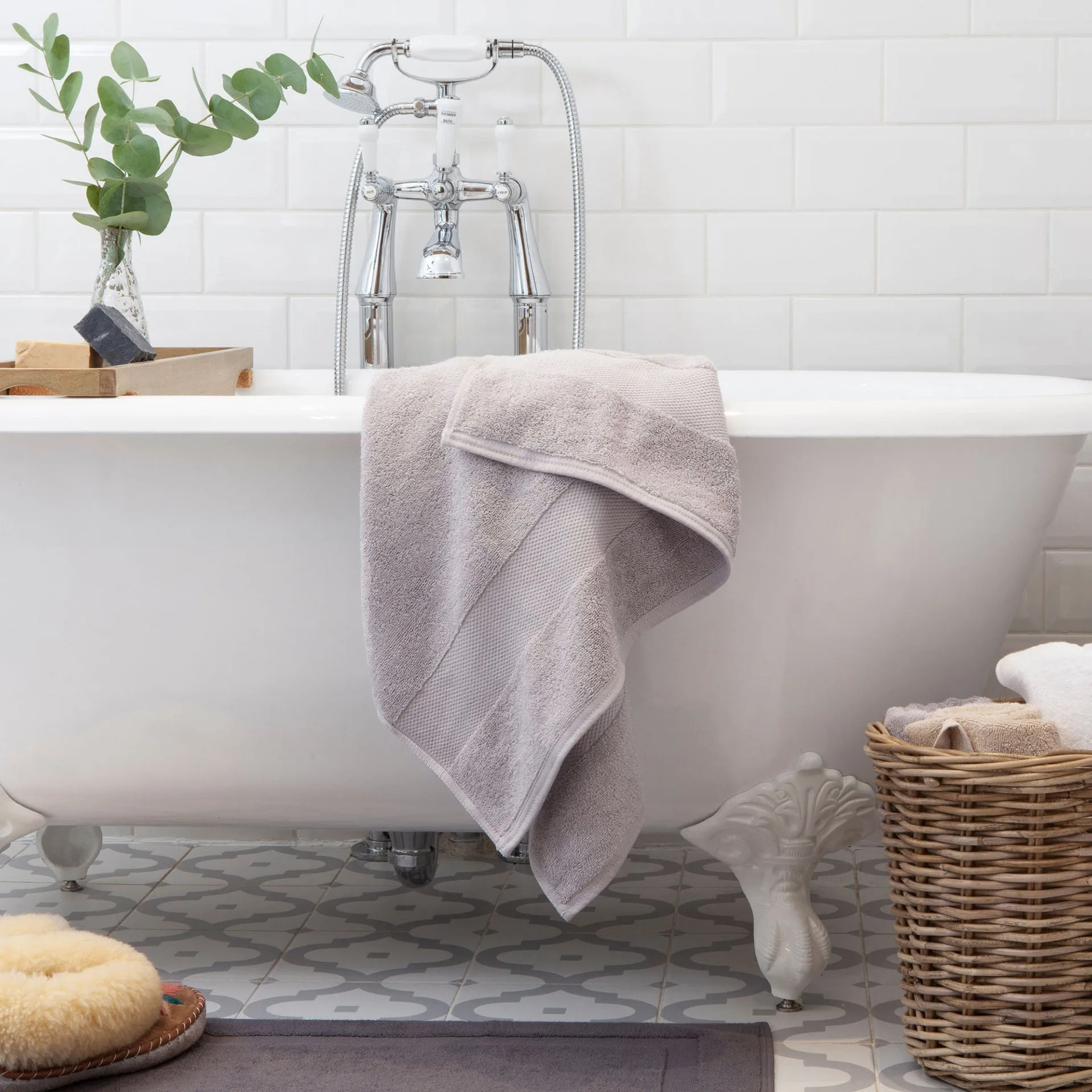 Grey Bath Towel