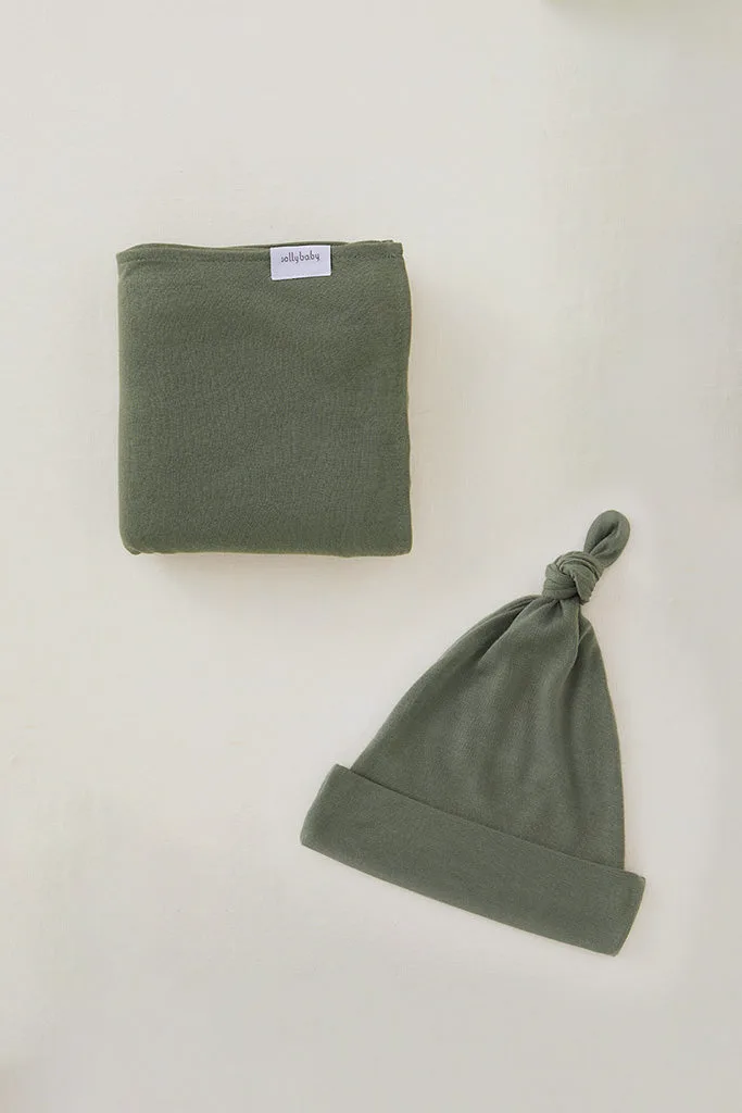 Basil Swaddle + Hat Set
