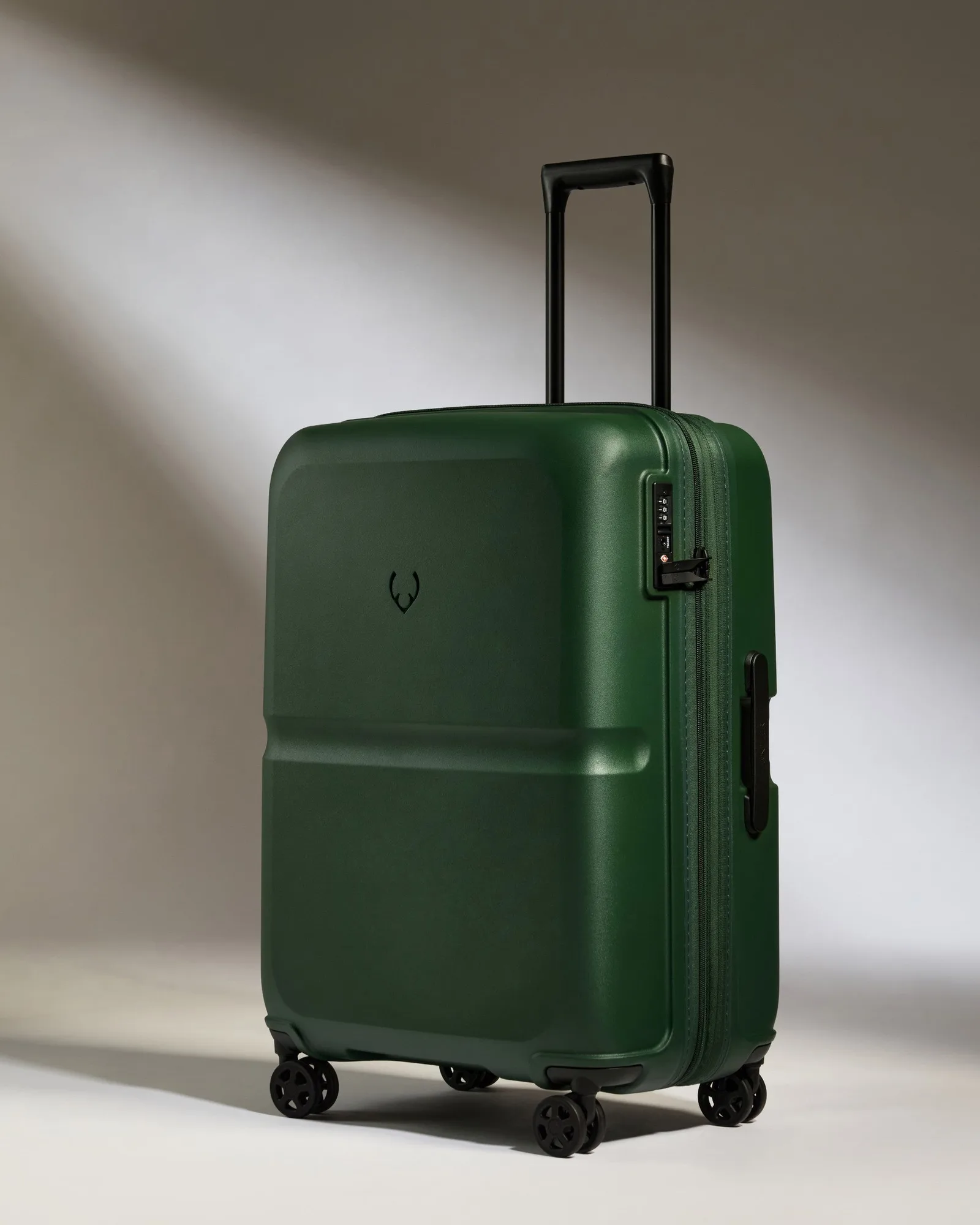 Equipaje mediano en verde Antler - Una franja