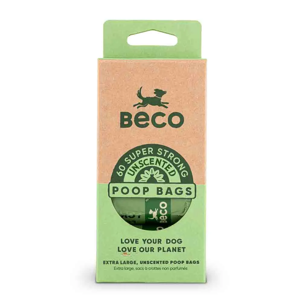 Beco Unscented Poop Bags - 60 pack