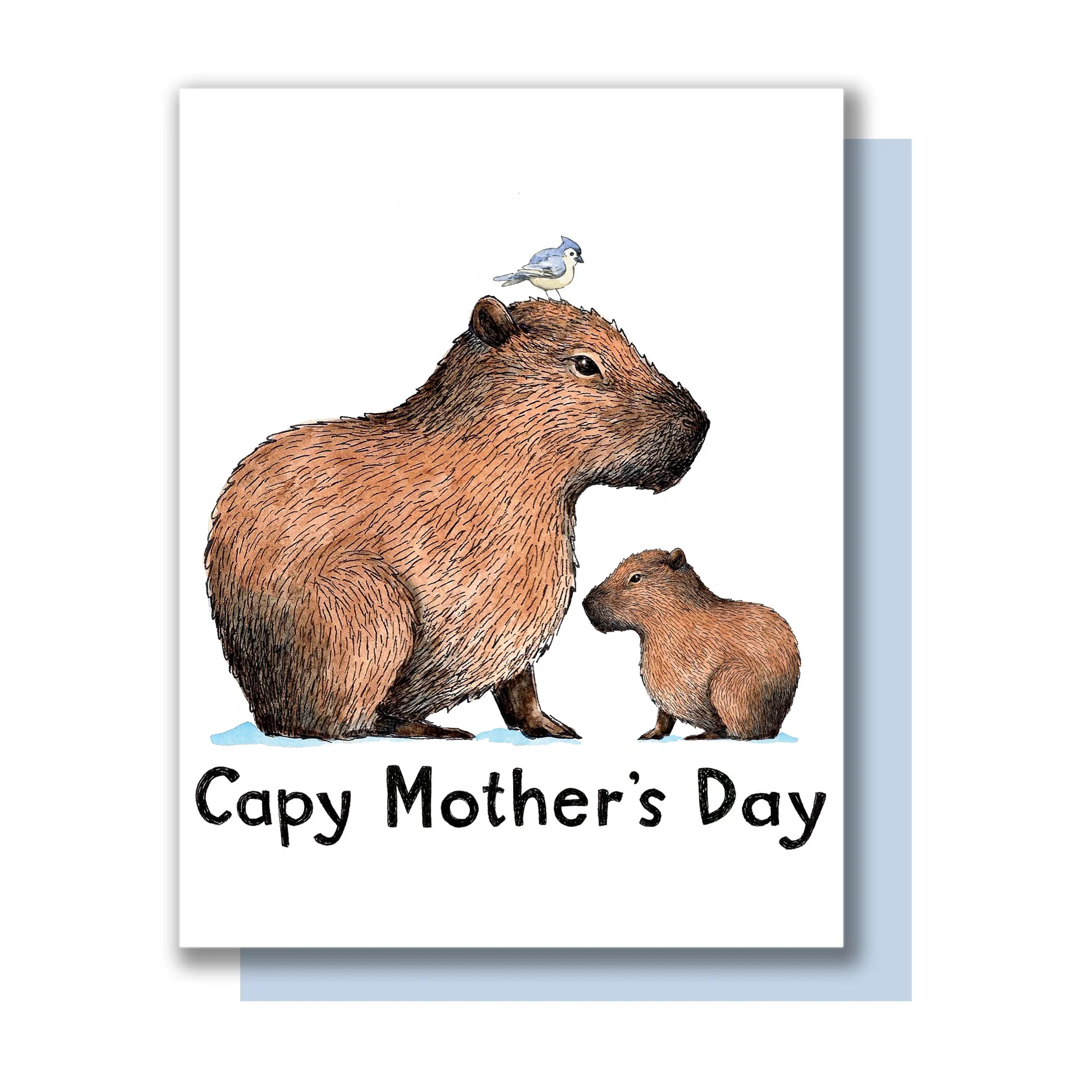 Capybara Capy Mother's Day Card