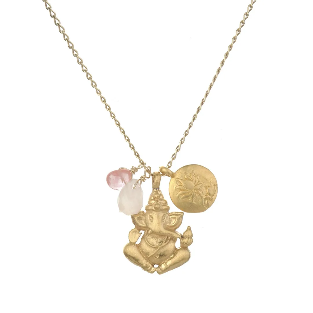 Ganesha Hindu God, Loving Harmony Necklace