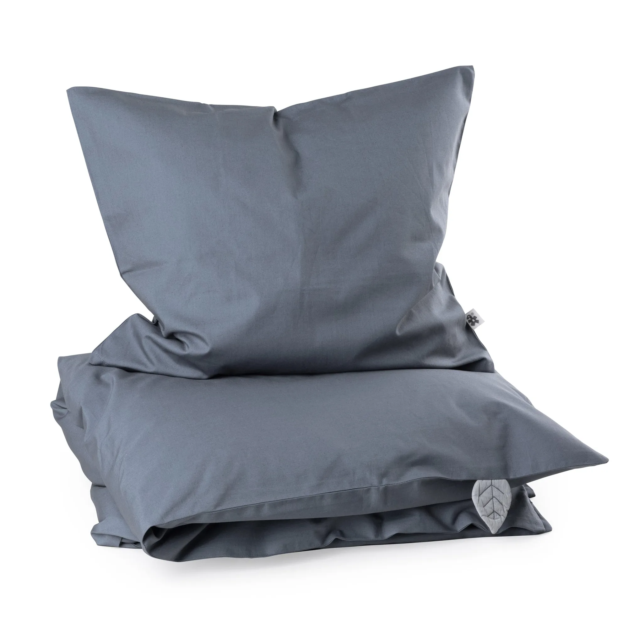 Percale Junior Sengetøj (DK mål) - Sebra Sleep - Forest lake blue