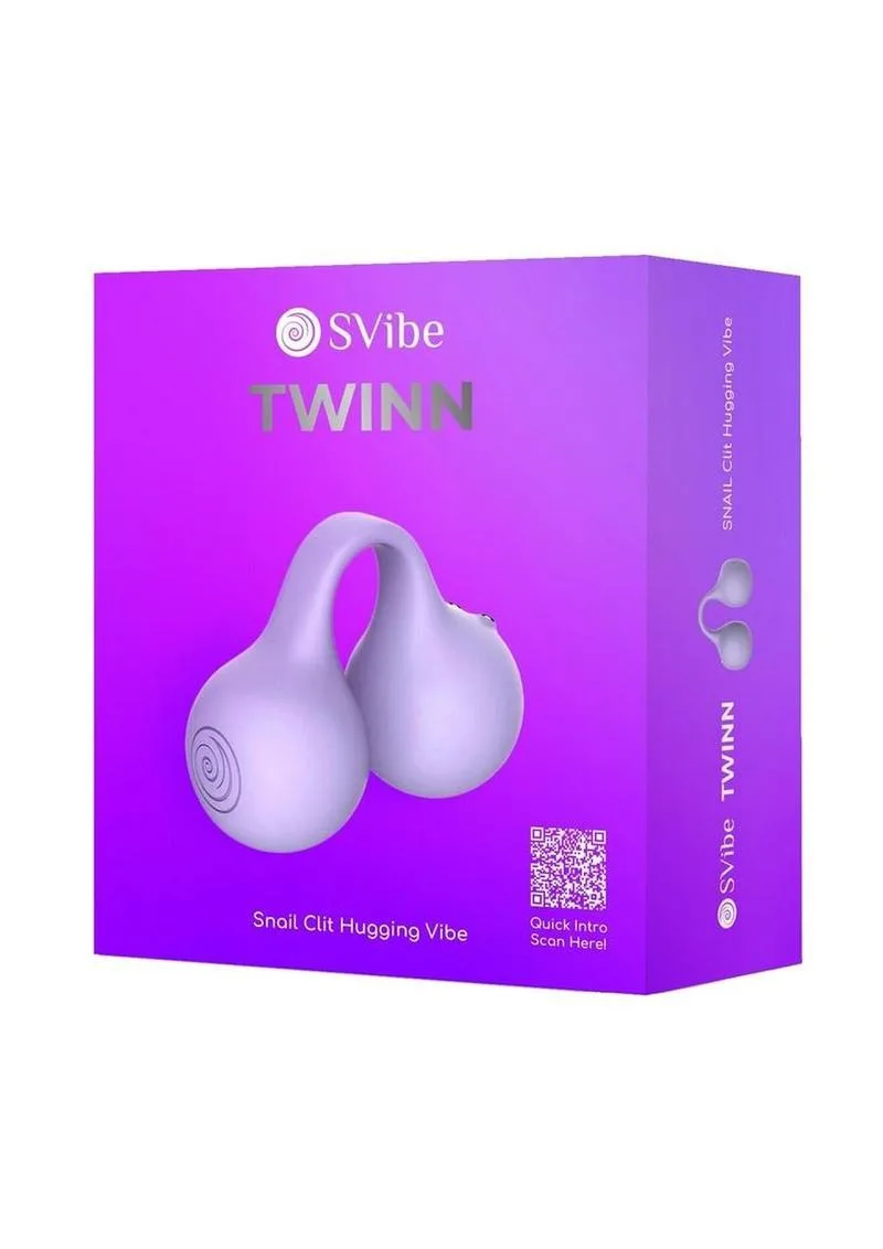 SVibe Snail Twinn Rechargeable Silicone Finger Vibrator with App - Lilac or Teal